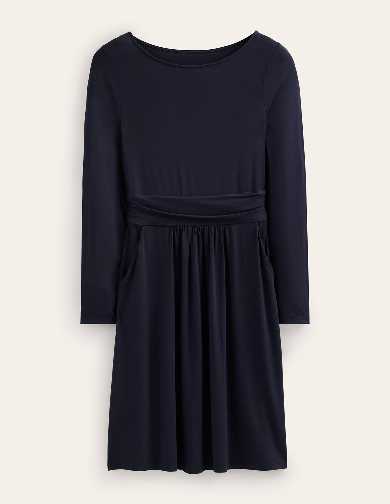 Amelie Long Sleeve Dress-Navy - Image 5