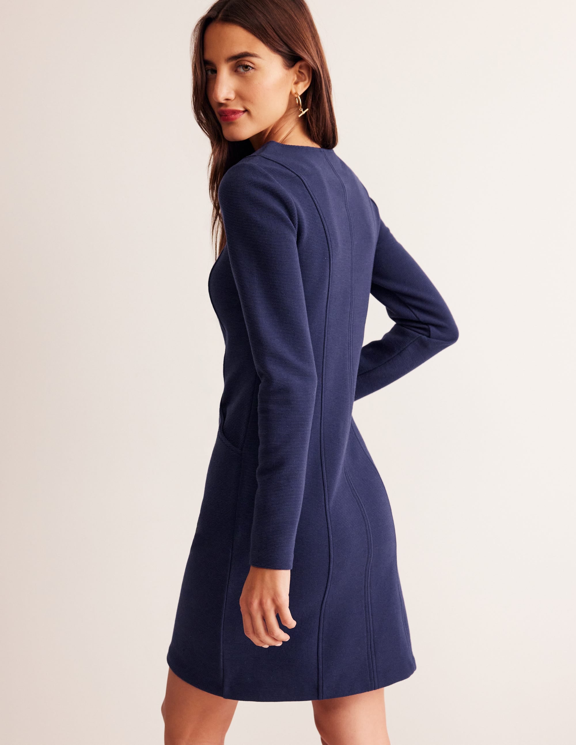 Ellen Ottoman Dress-Evening Blue - Image 3