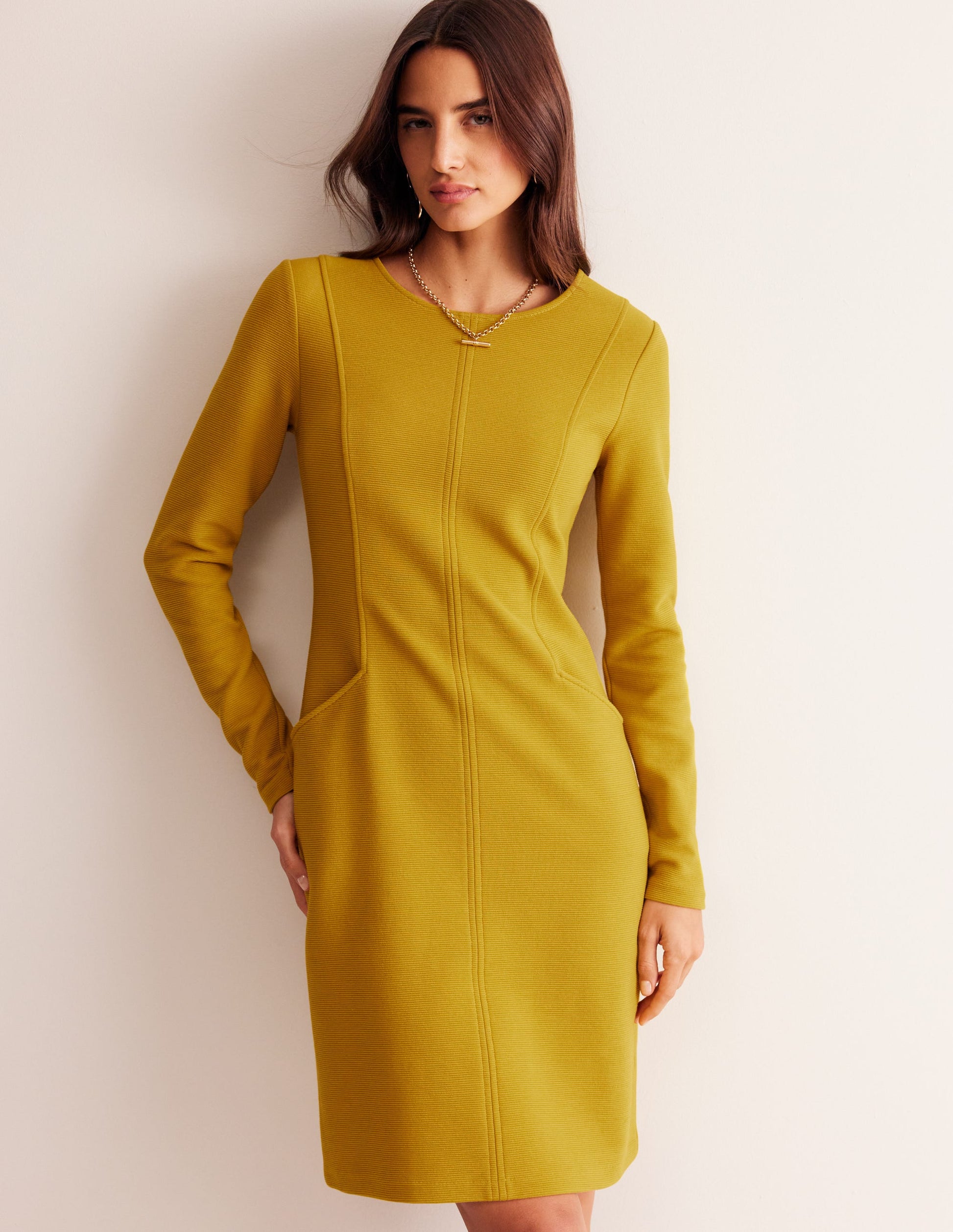 Ellen Ottoman Dress-Antique Gold-4