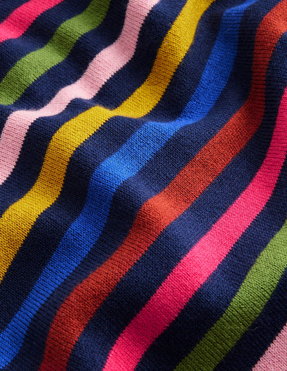 Maria Knitted Midi Dress-Multistripe-6