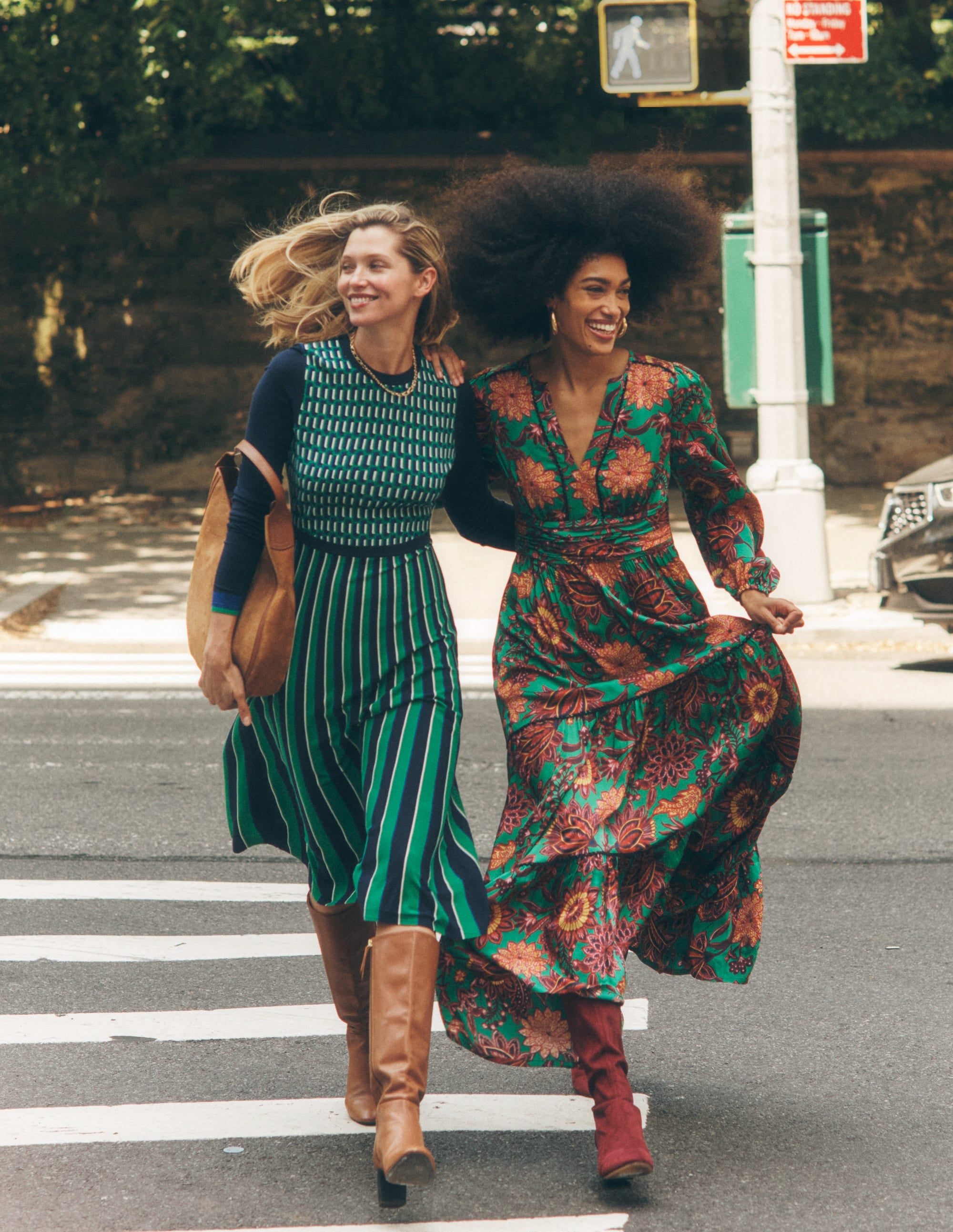 Maria Jacquard Knitted Dress-Rich Emerald, Jacquard - Image 5