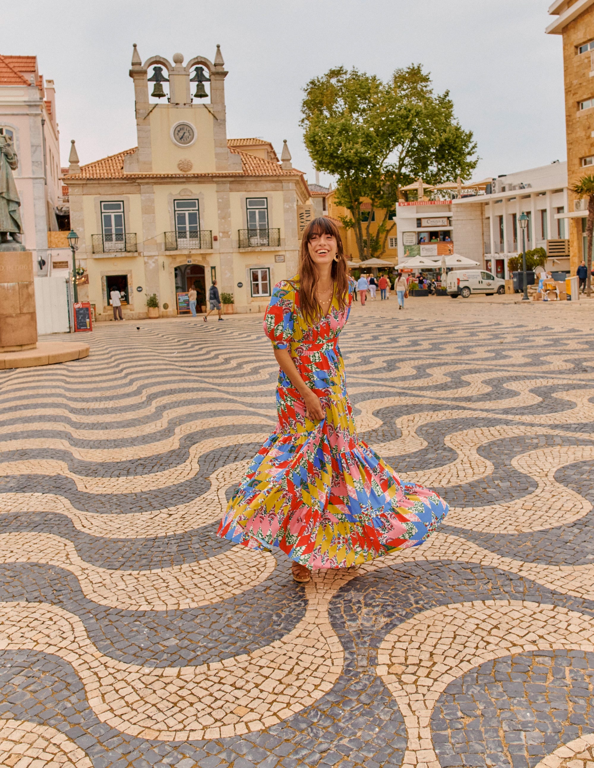 Bella Puff Sleeve Maxi Dress-Multi, Patchwork Floral - Image 5