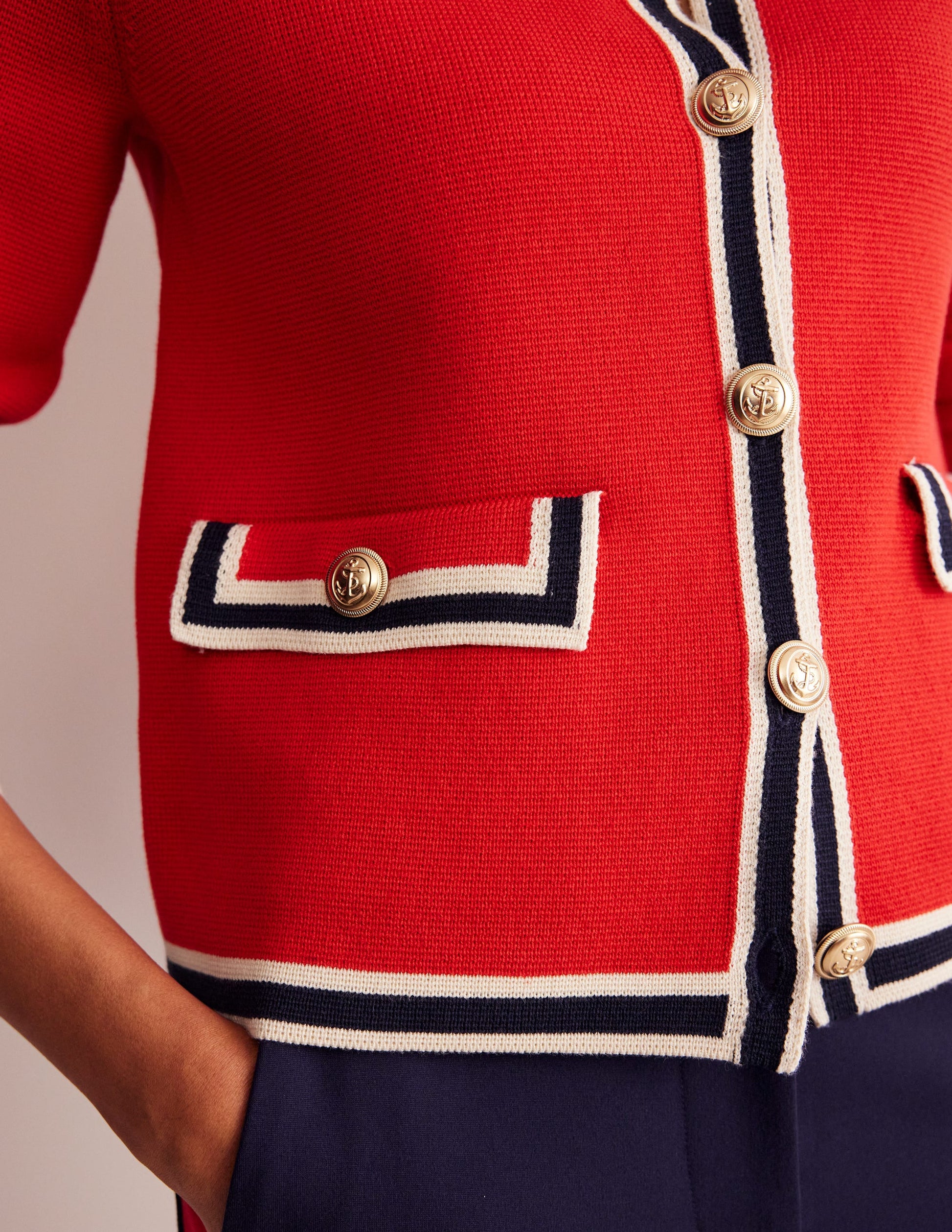 Holly Knitted Jacket-Hot Pepper Red-2