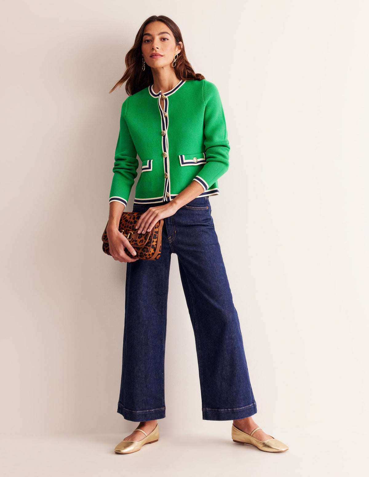 Holly Knitted Jacket-Rich Emerald Green - Image 4