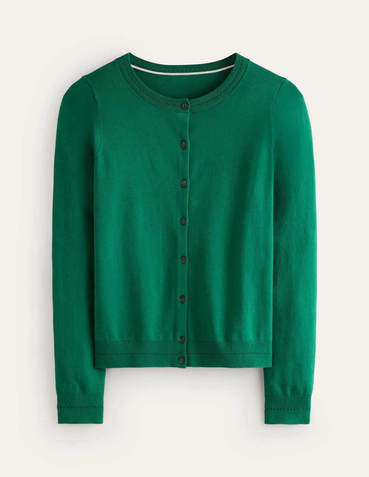 Catriona Cotton Cardigan-Malachite Green-5