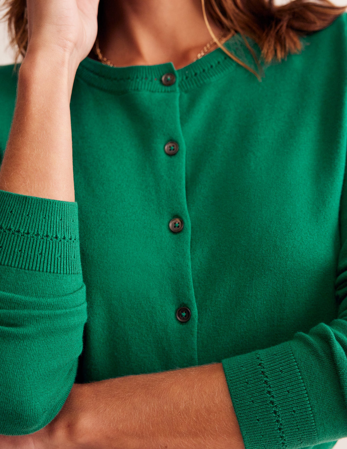 Catriona Cotton Cardigan-Malachite Green-2