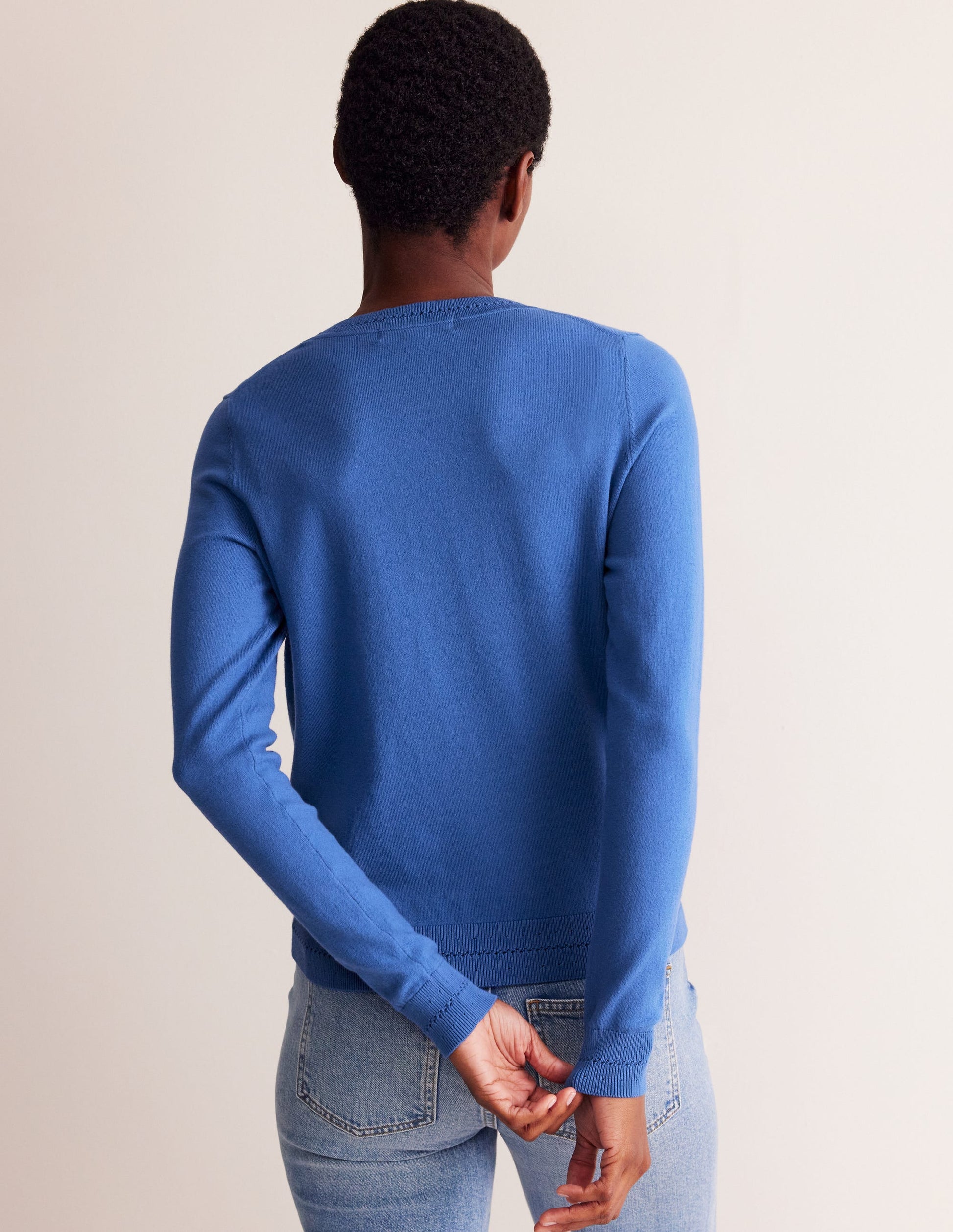Catriona Cotton Crew Jumper-Blue Jay-3