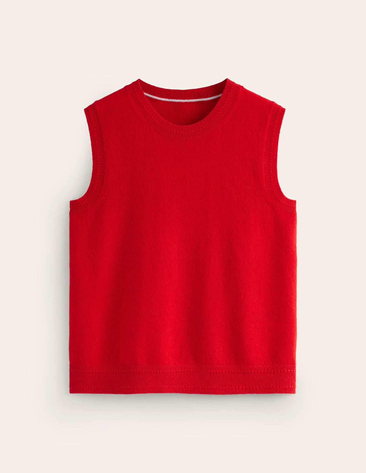 Eva Cashmere Tank-Rouge Red - Image 5