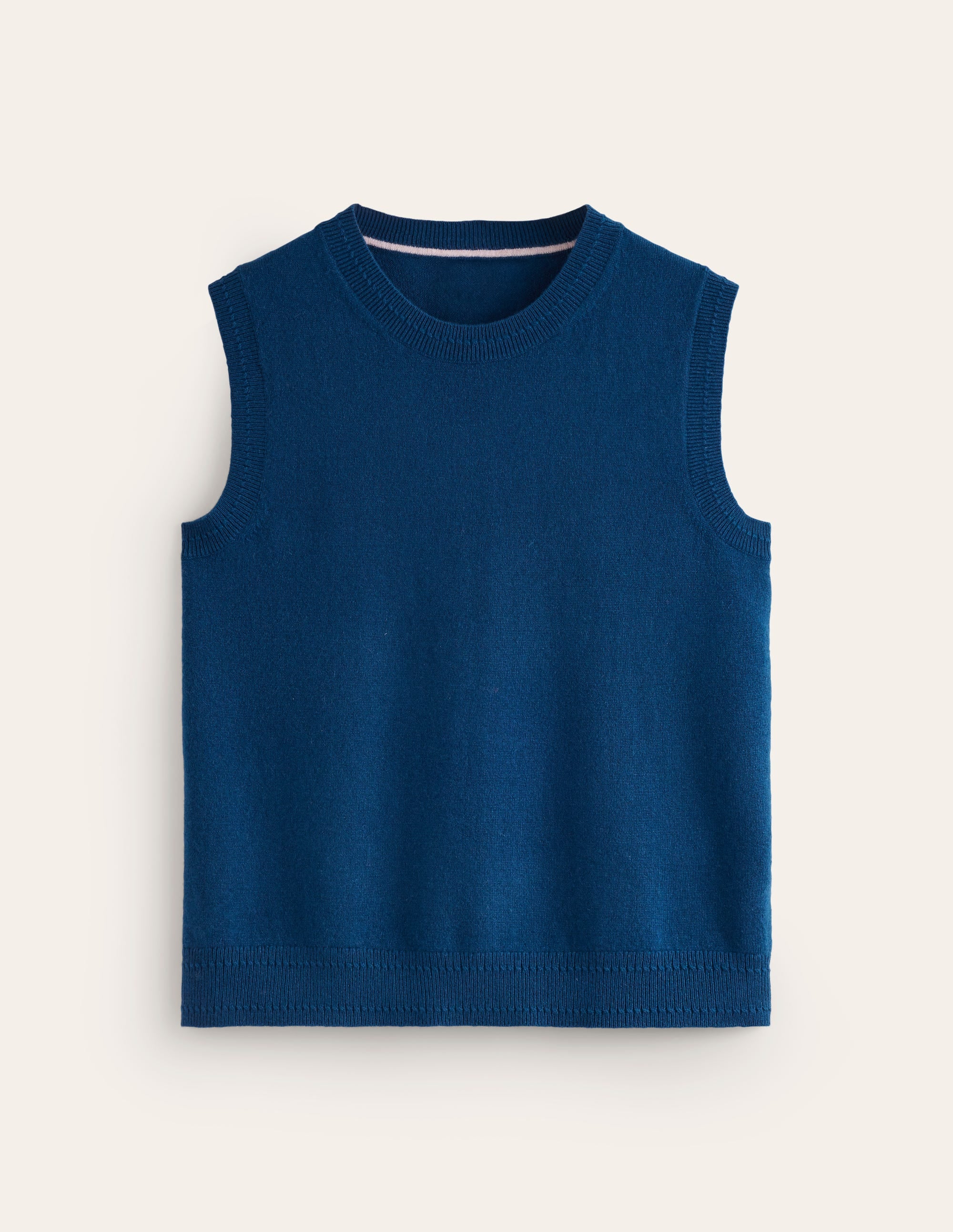 Eva Cashmere Tank-Harbour Blue - Image 5