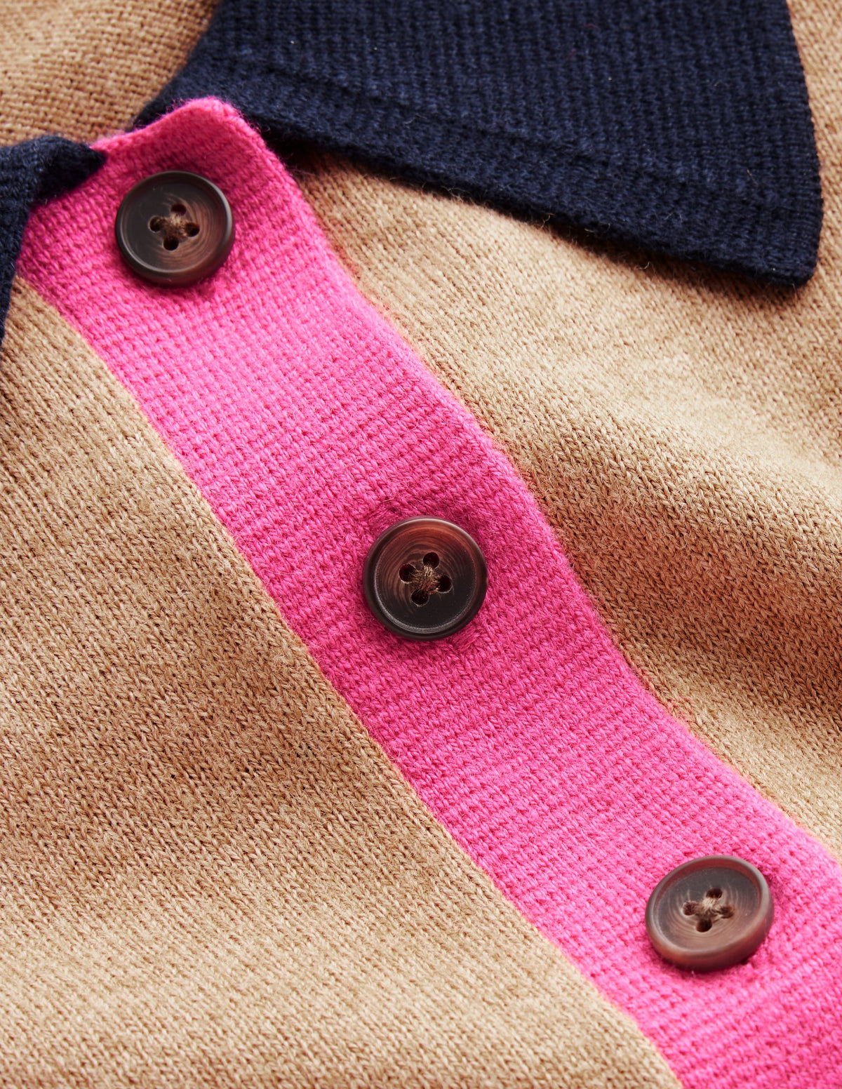 Estelle Henley Jumper-Camel Melange - Image 6