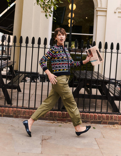 Edie Fair Isle Cardigan-Navy, Dogs-9