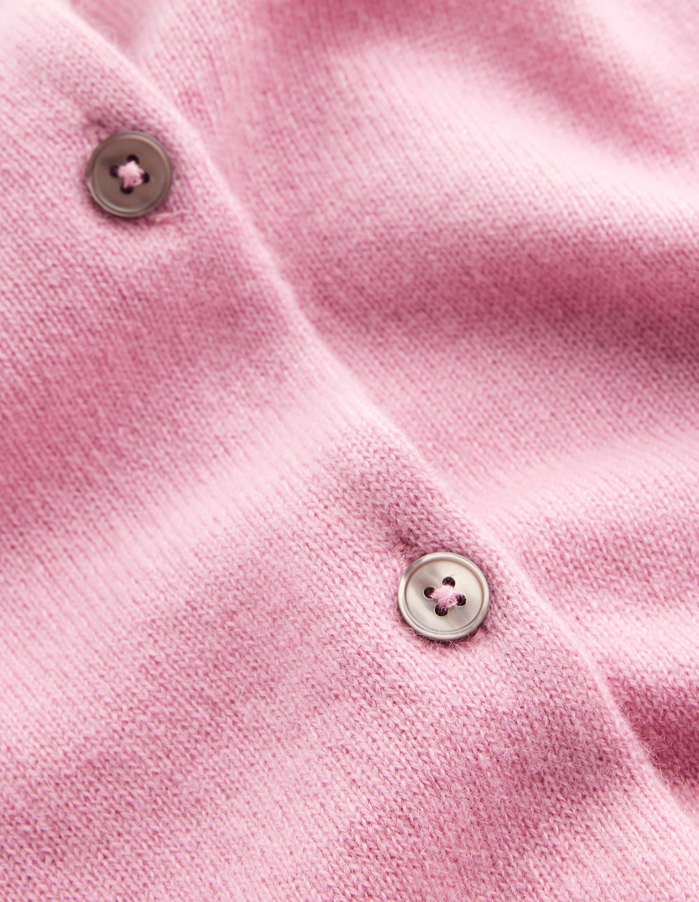 Eva Cashmere Crew Cardigan-Old Rose Pink - Image 6
