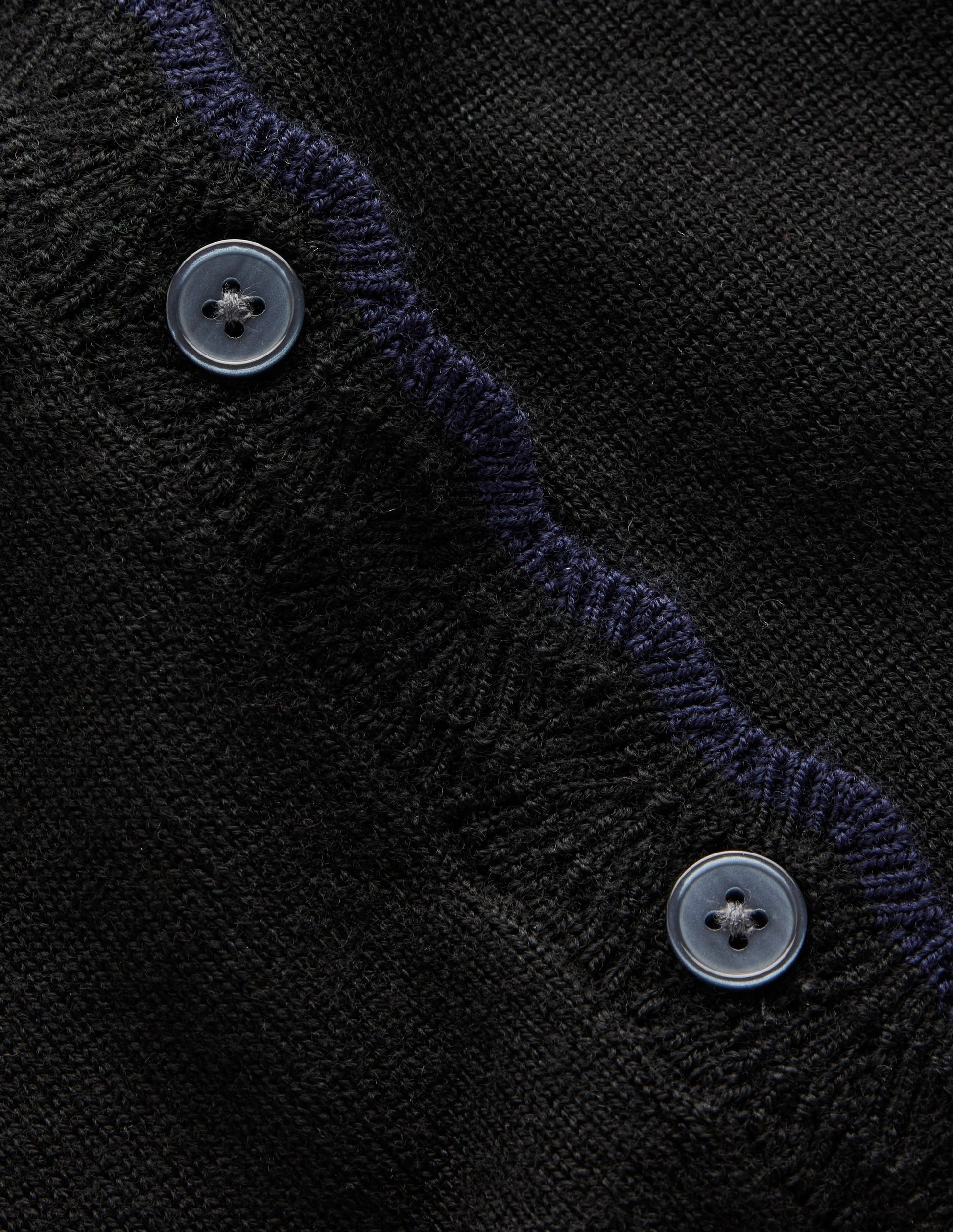Merino Scallop Cardigan-Black-6