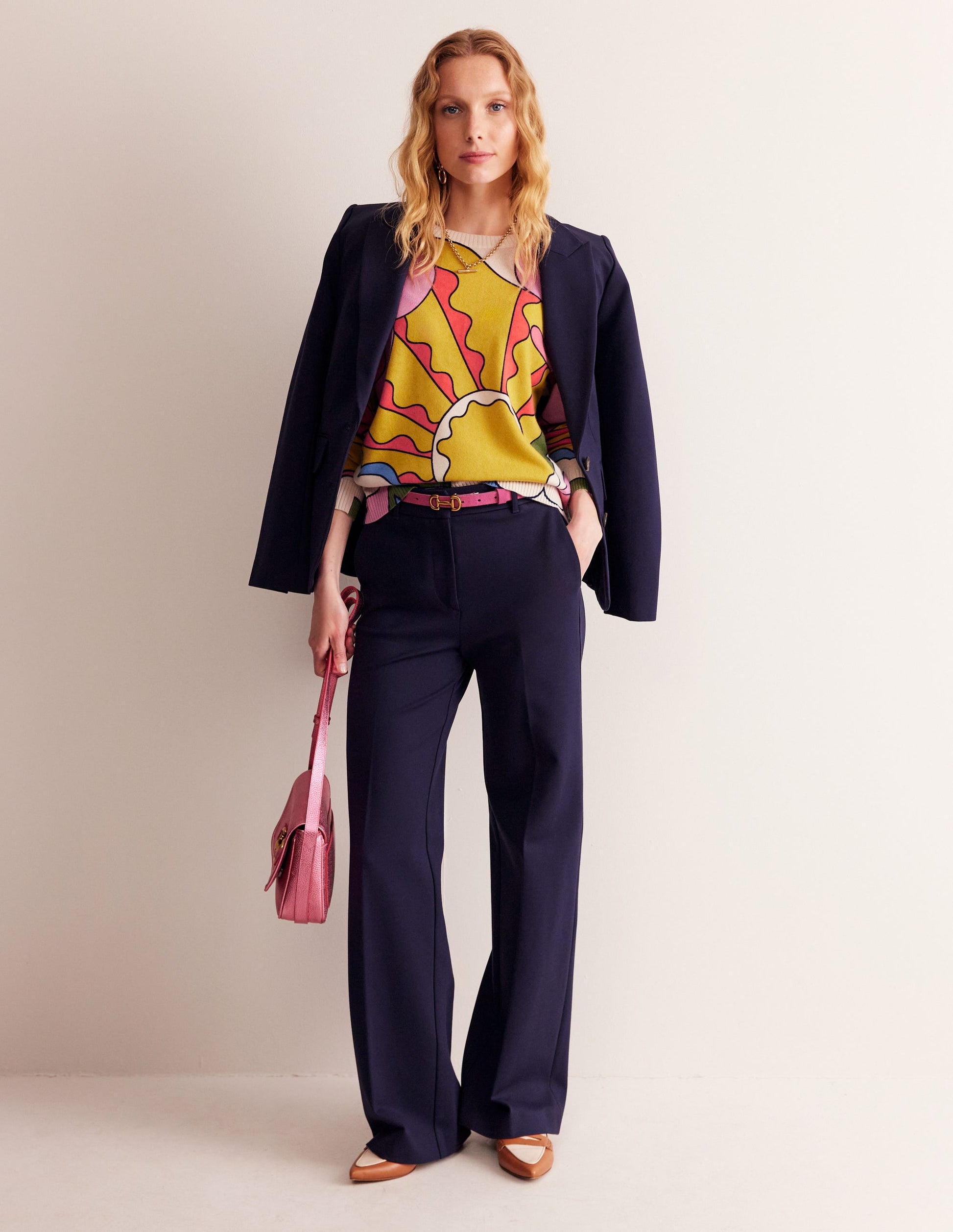 Lydia Cashmere Jumper-Multi, Sunshine-4