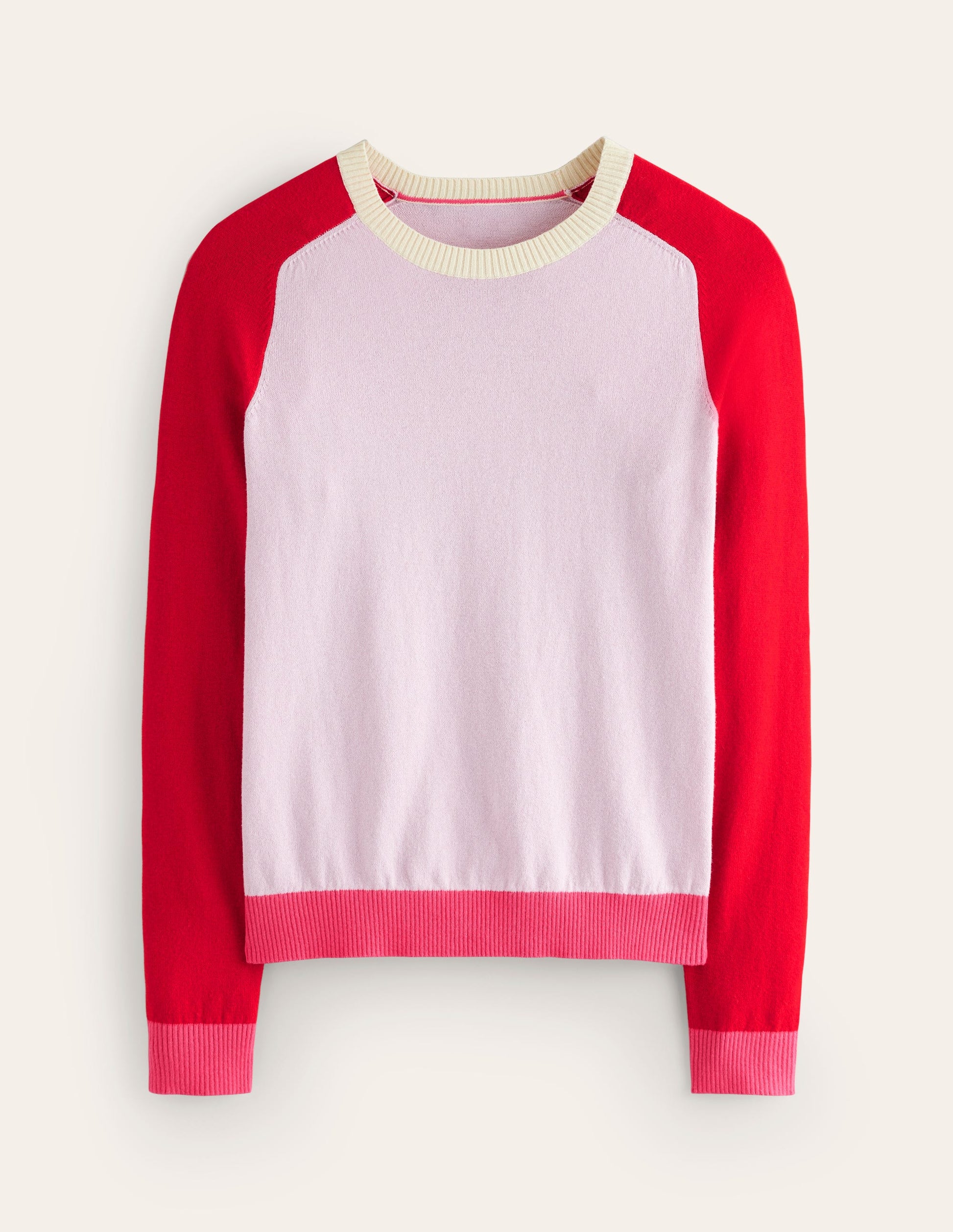 Meg Raglan Sleeve Jumper-Soft Lavender, Colourblock-6