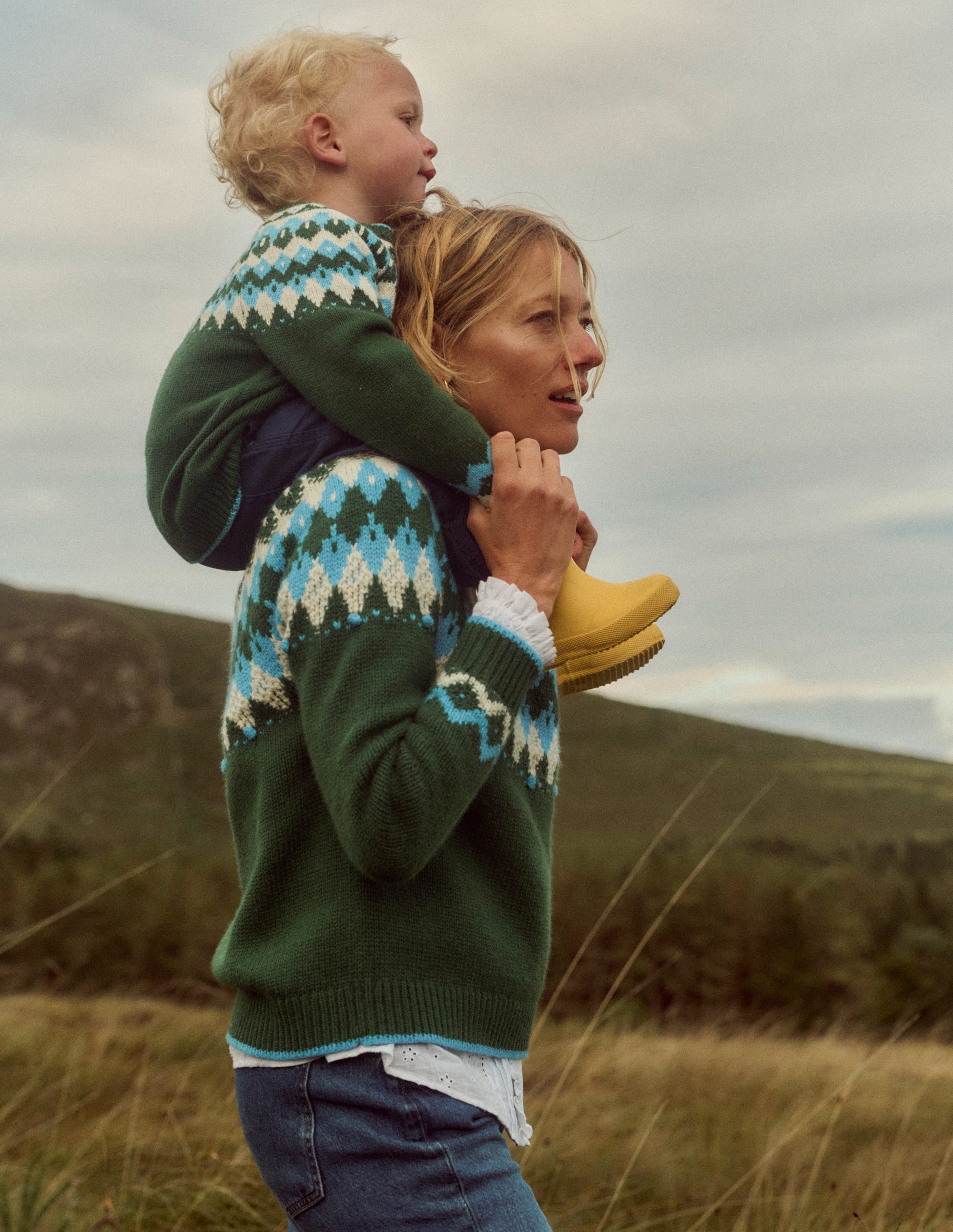Eleanor Fair Isle Jumper-Pine Green - Image 6