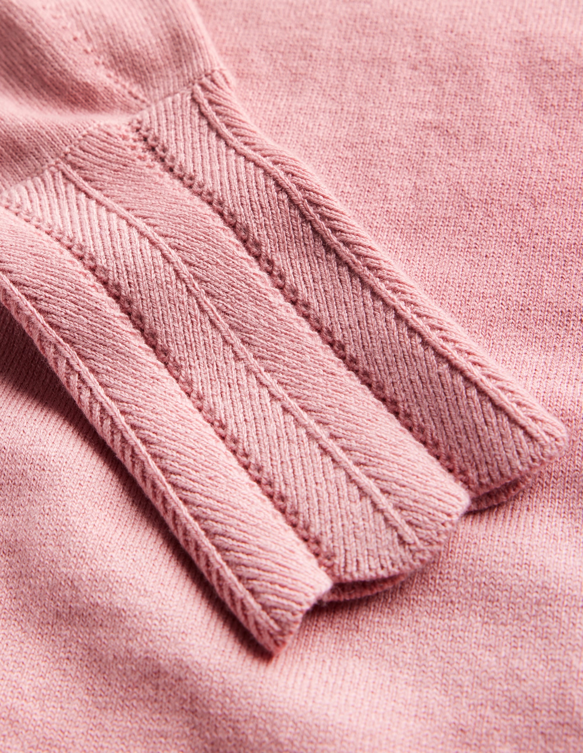 Imi Scallop Trim Jumper-Quartz Pink - Image 6
