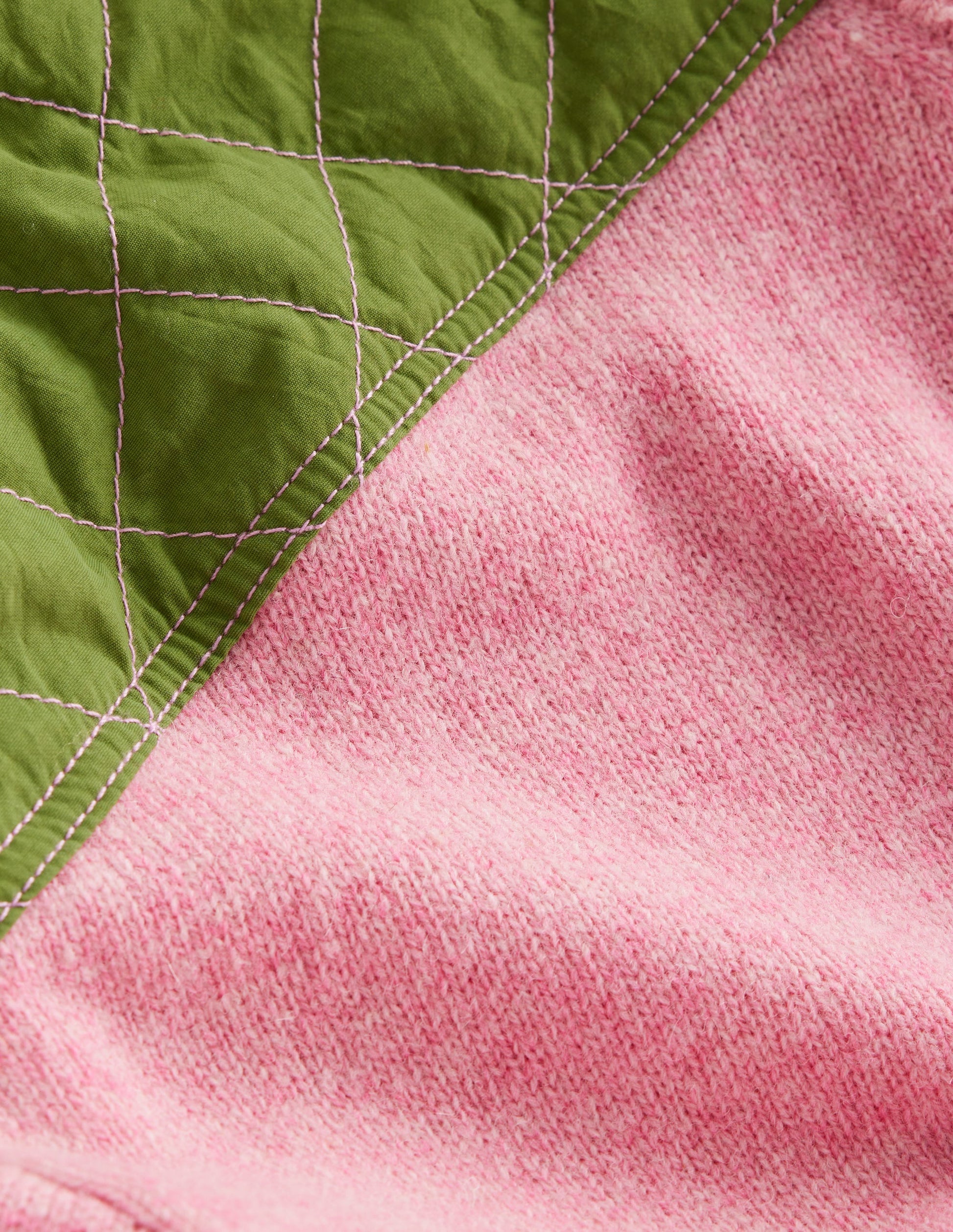 Quilted Patch Jumper-Old Rose Pink-7