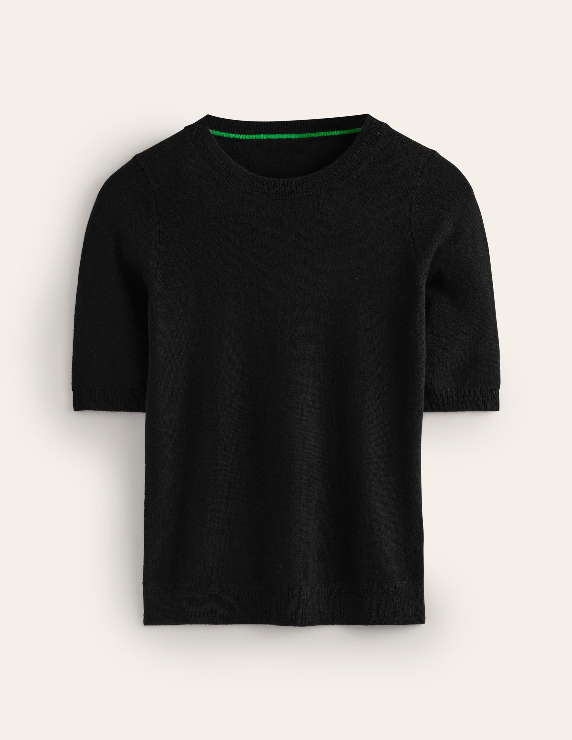 Eva Cashmere T-Shirt-Black-5