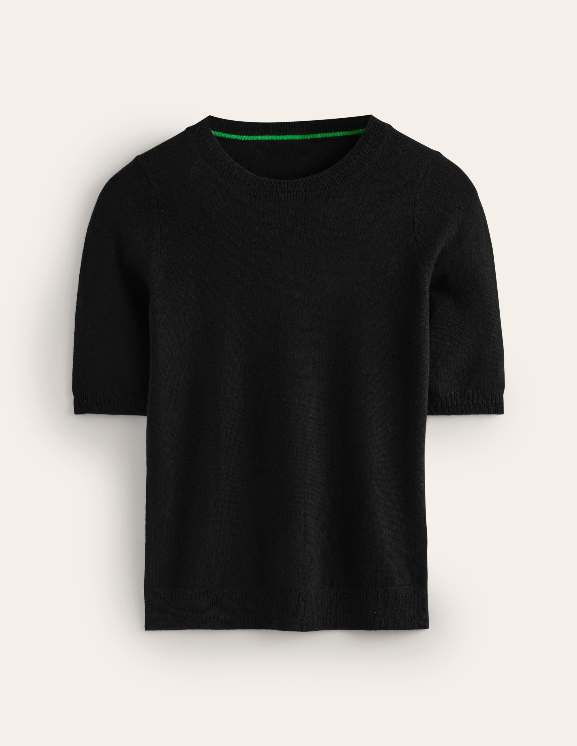 Eva Cashmere T-Shirt-Black - Image 5