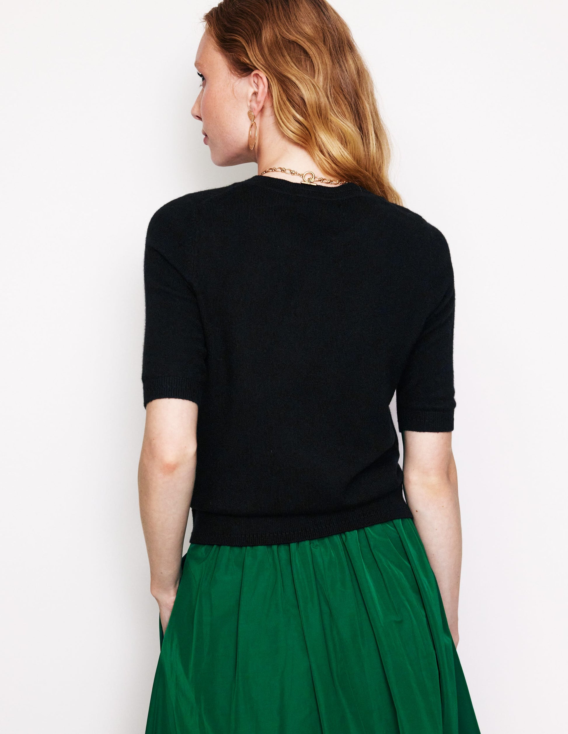 Eva Cashmere T-Shirt-Black-3