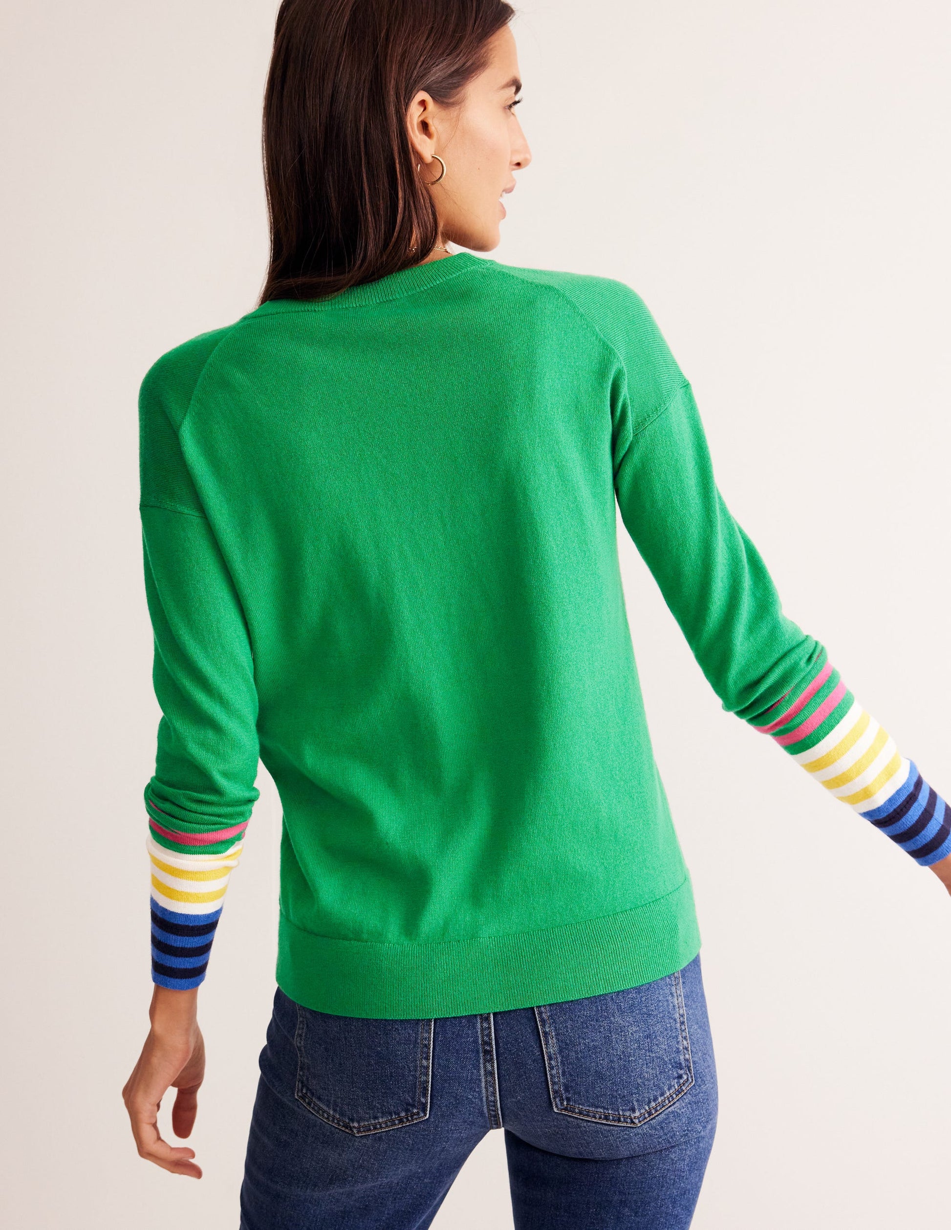 Annie Cardigan-Rich Emerald Green-3