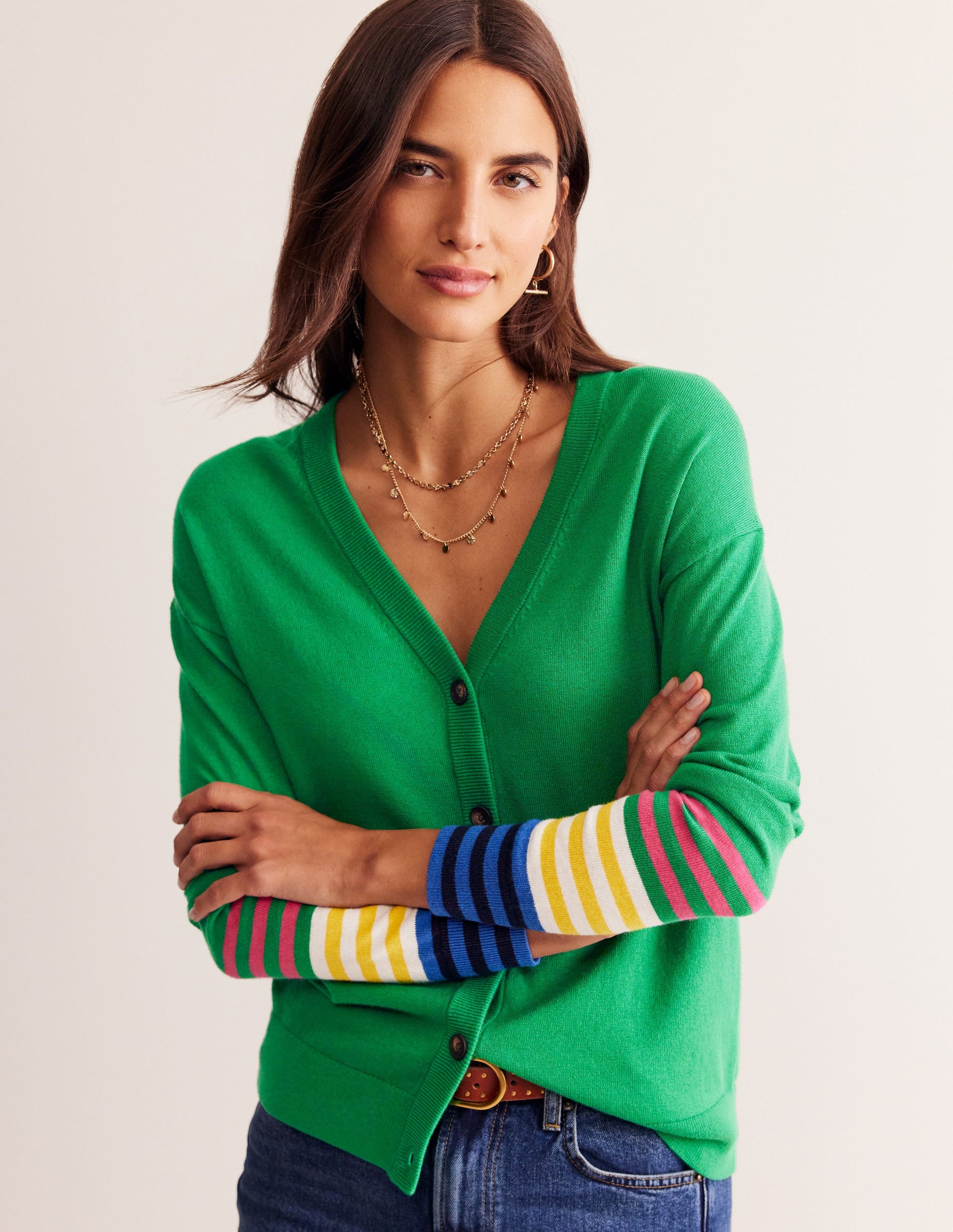 Annie Cardigan-Rich Emerald Green-4