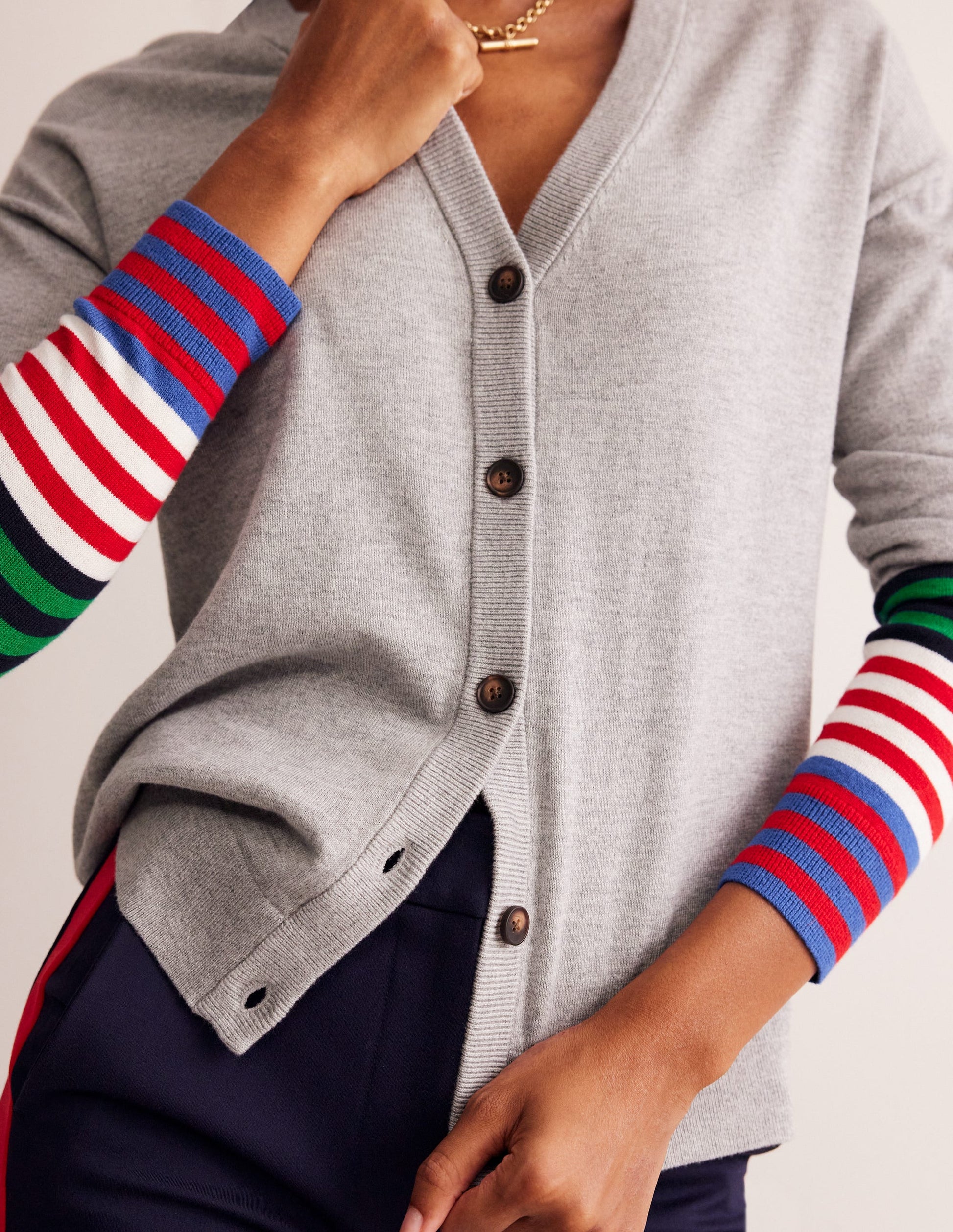 Annie Cardigan-Grey Melange-2