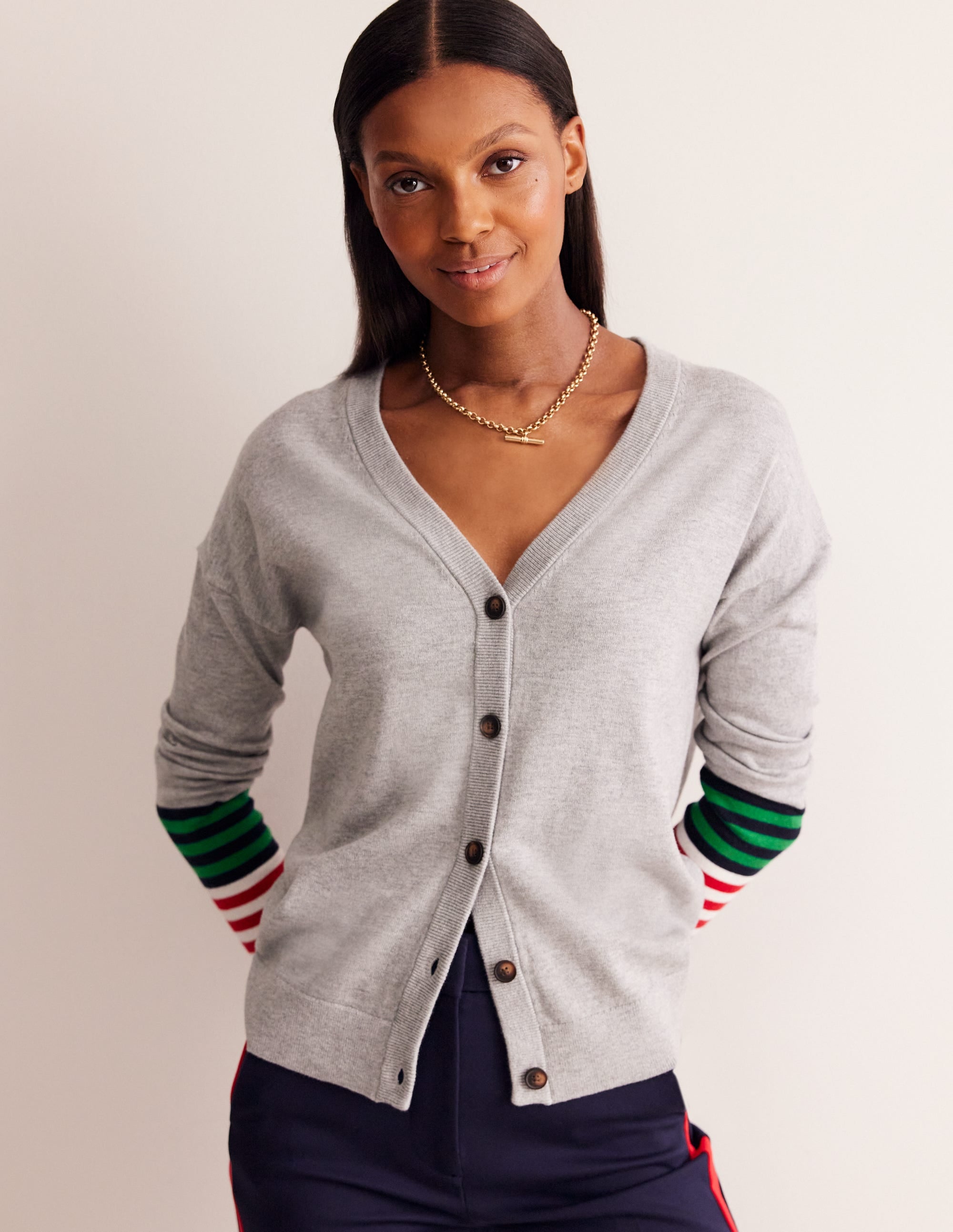 Annie Cardigan-Grey Melange - Image 4