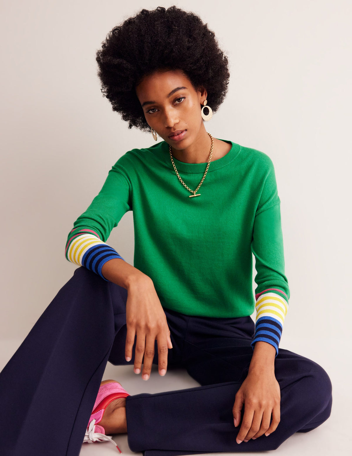 Annie Jumper-Rich Emerald Green - Image 1