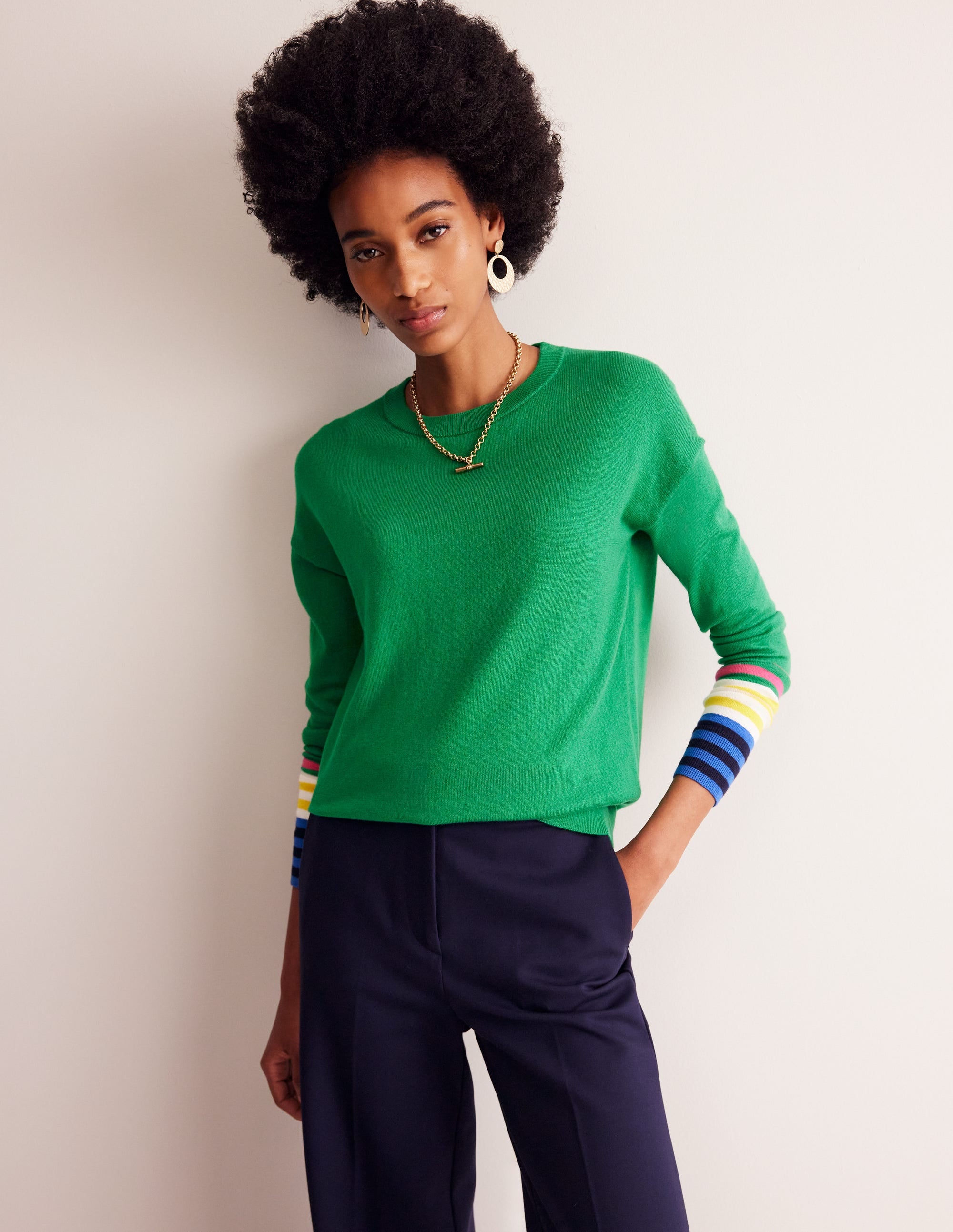 Annie Jumper-Rich Emerald Green - Image 4
