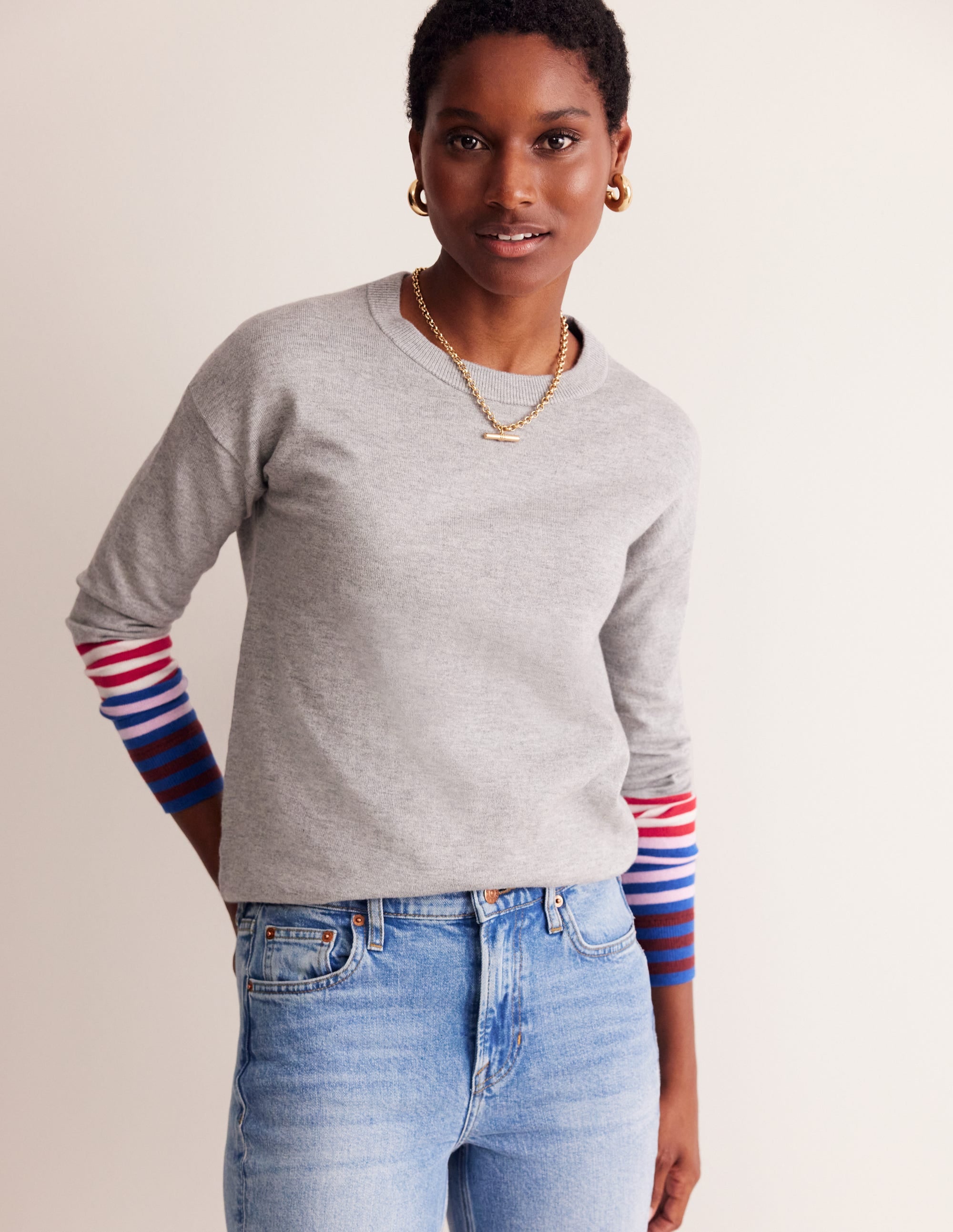 Annie Jumper-Grey Melange - Image 1