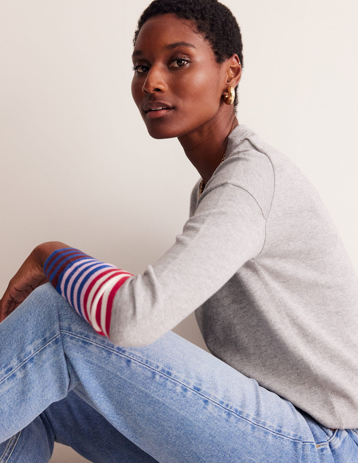 Annie Jumper-Grey Melange - Image 4