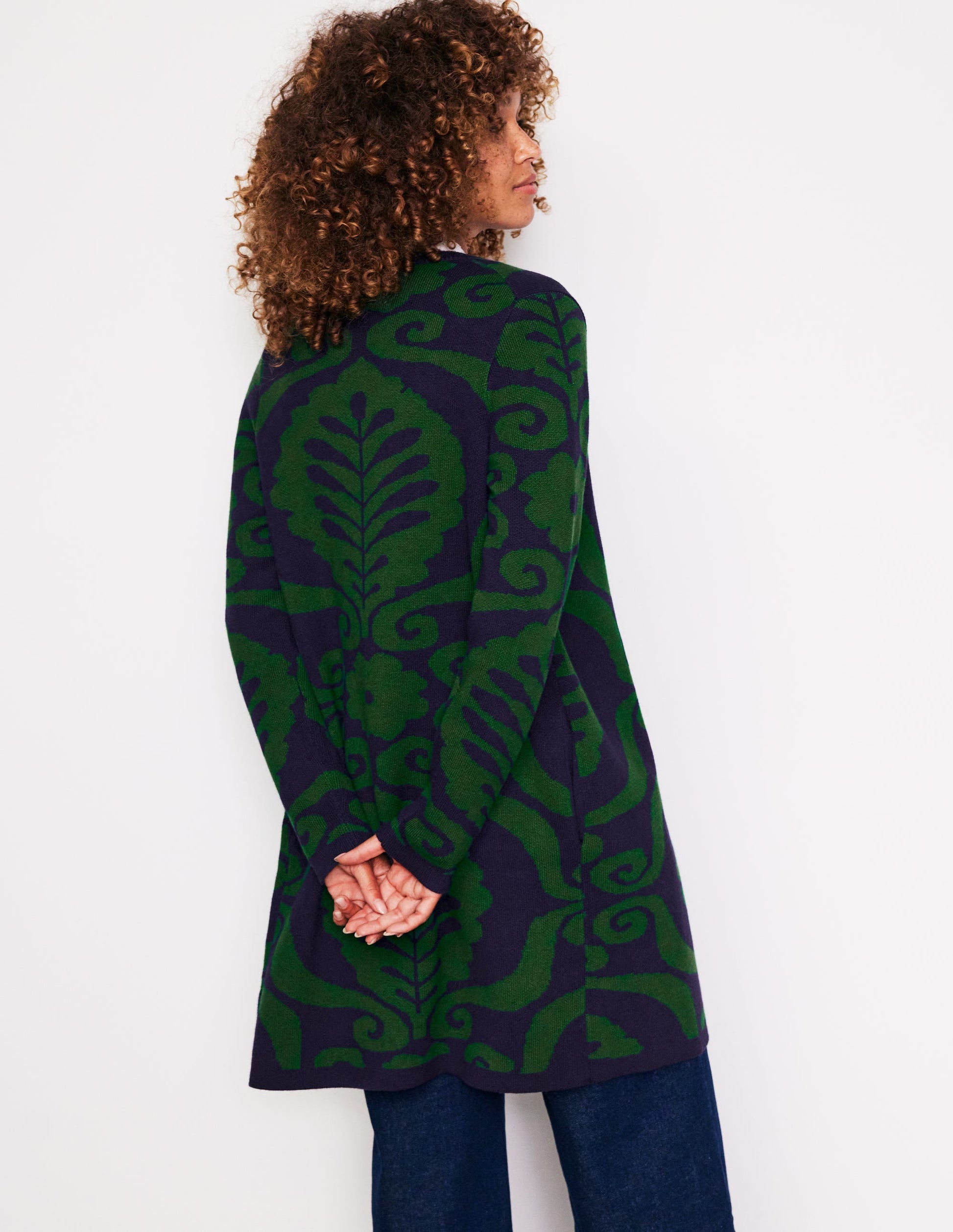 Edge to Edge Coatigan-Pine, Floral Birdseye Jacquard-3