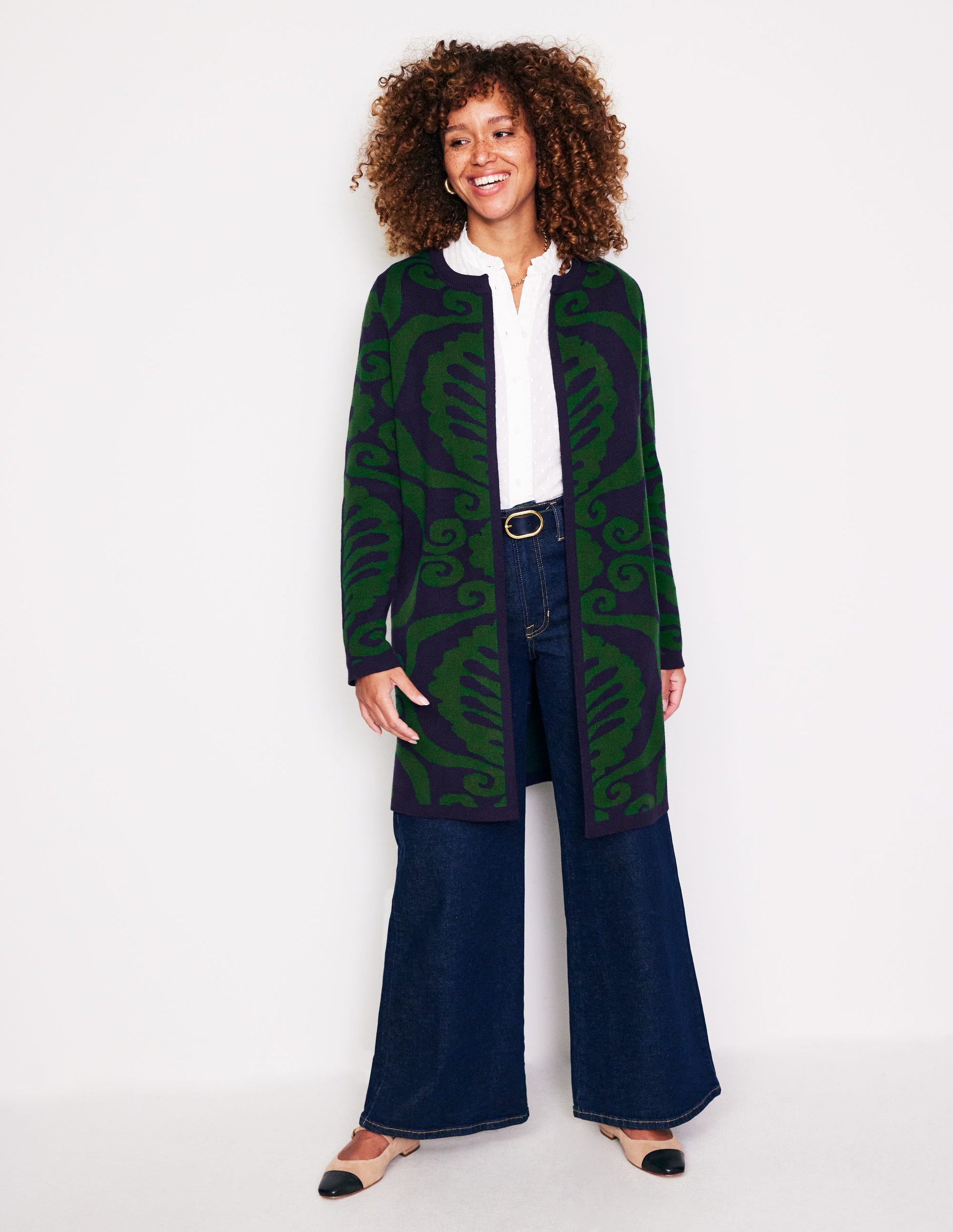 Edge to Edge Coatigan-Pine, Floral Birdseye Jacquard-4