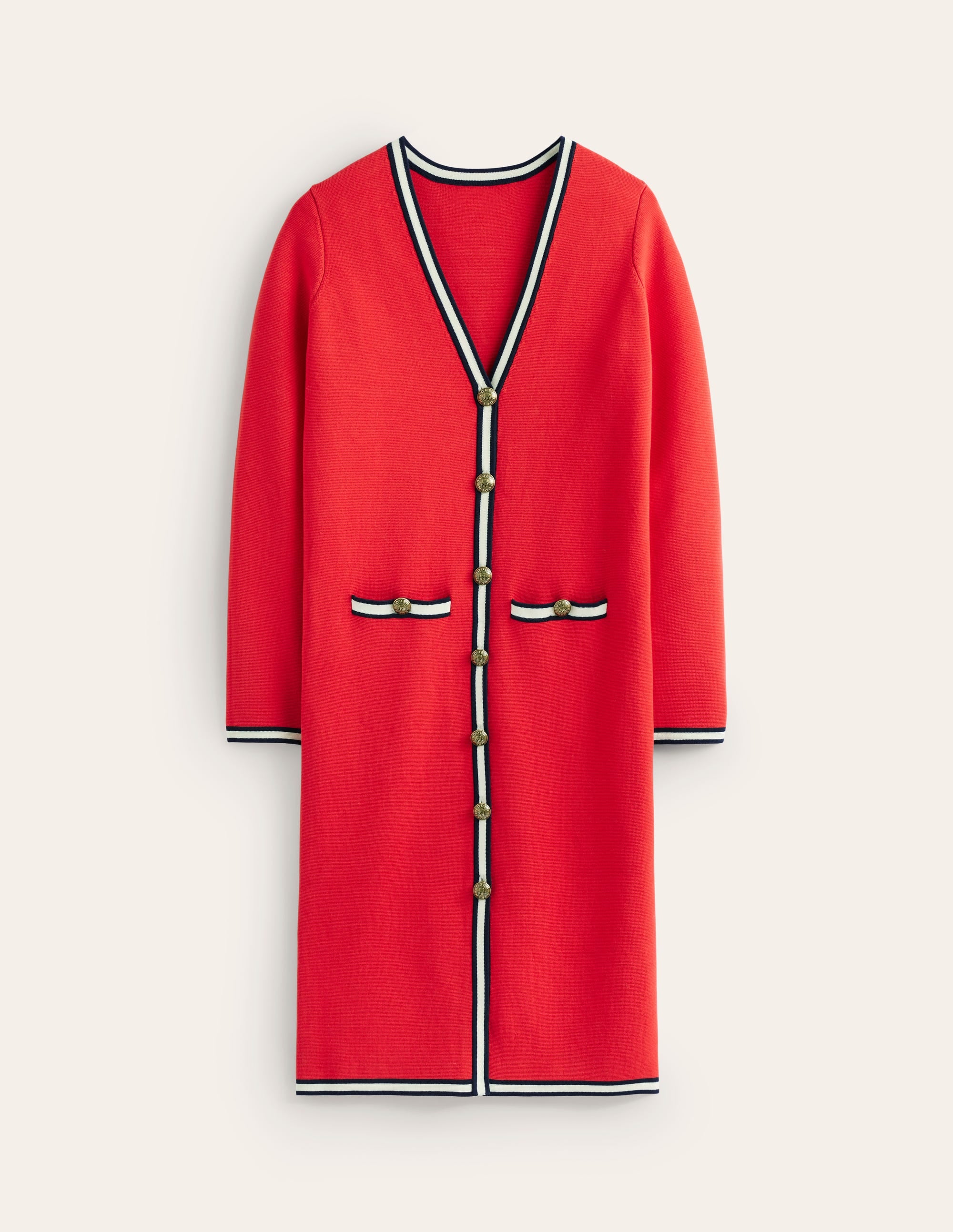 Holly Longline Jacket-Hot Pepper Red - Image 5