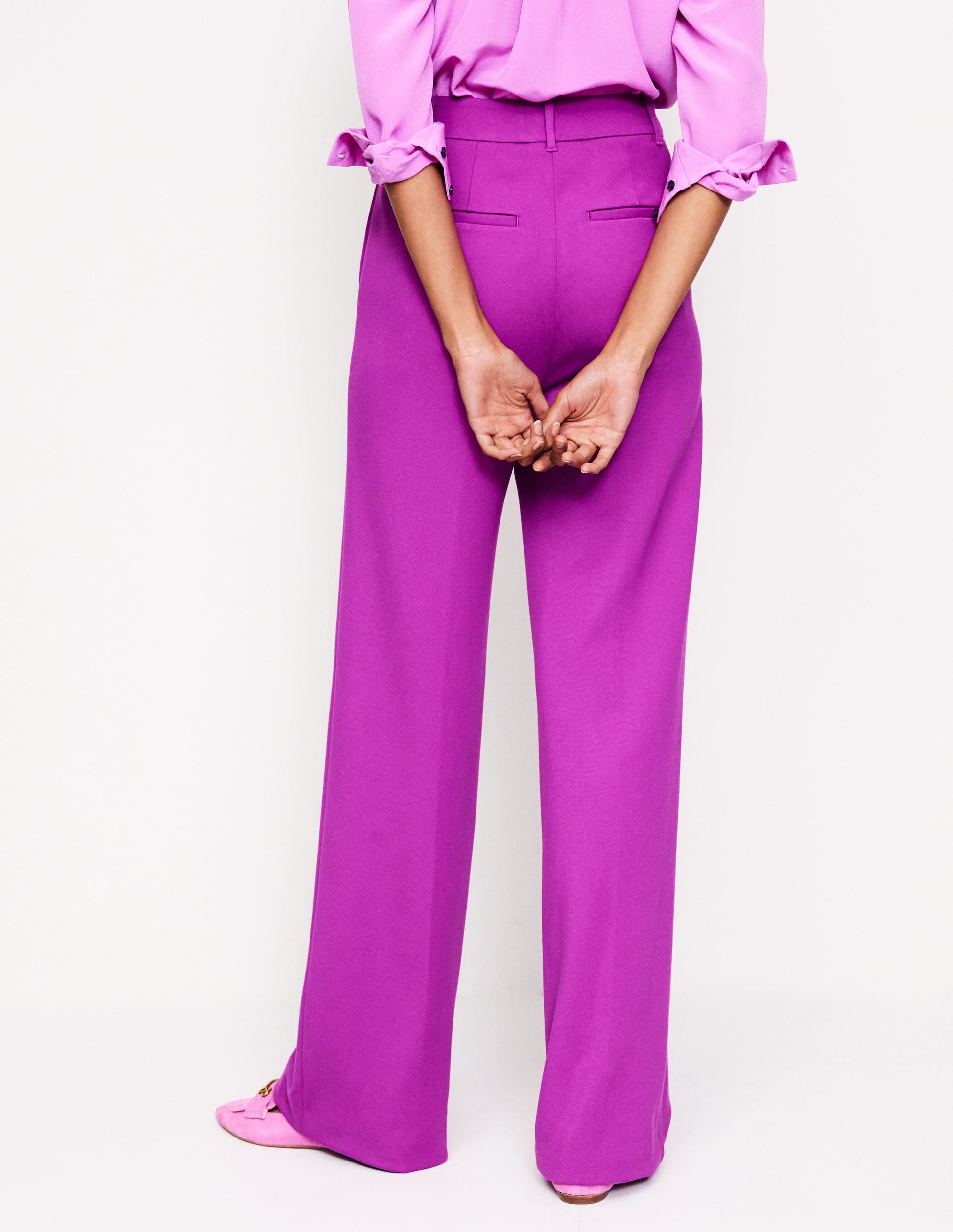 Westbourne Ponte Trousers-Regal Purple-3