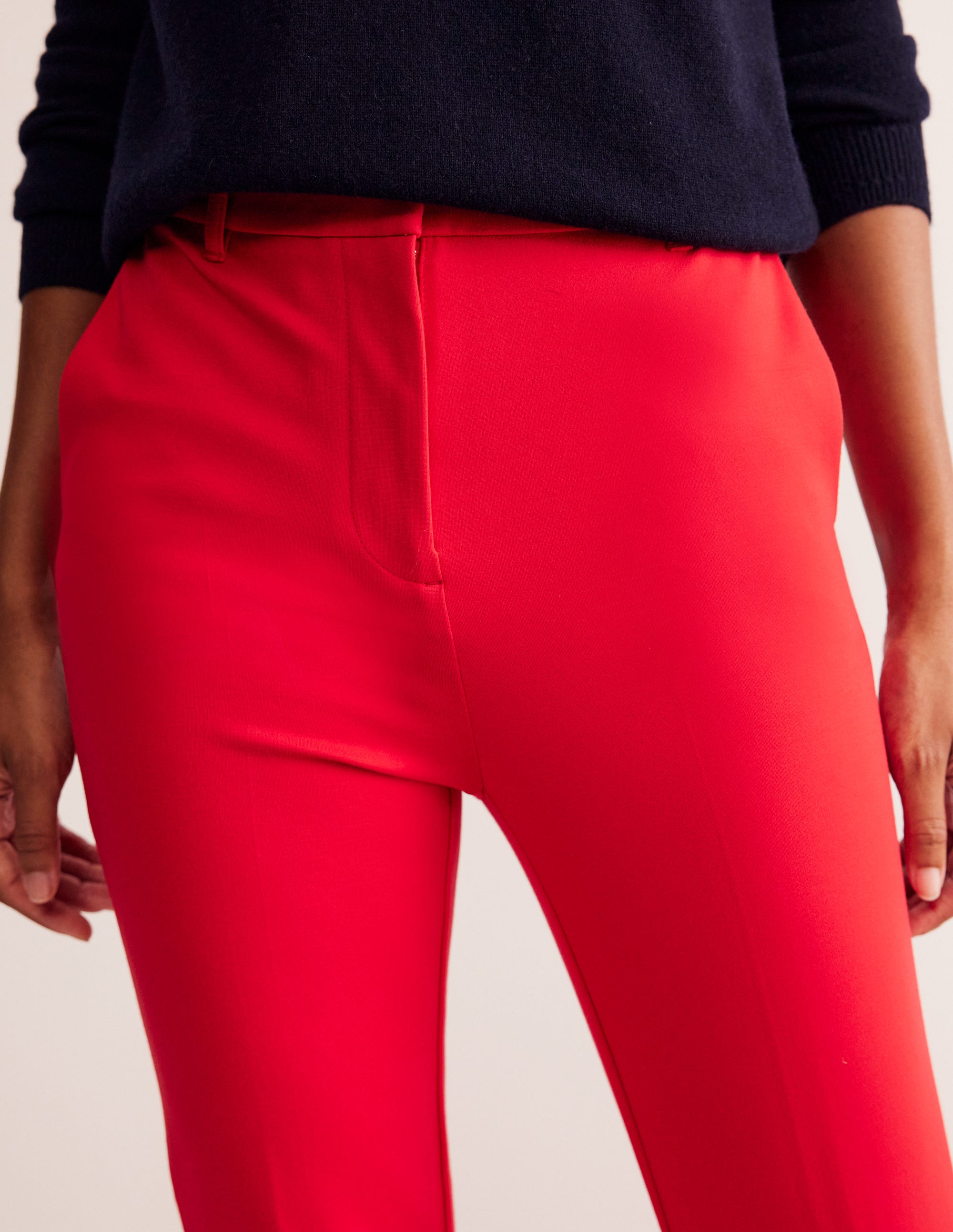 Highgate Ponte Trousers-Hot Pepper - Image 2