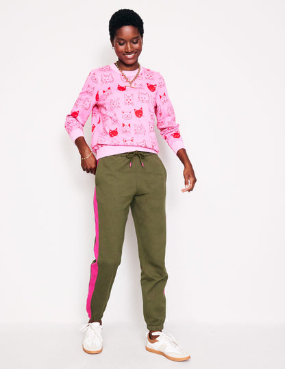 Side Panel Joggers-Khaki-1