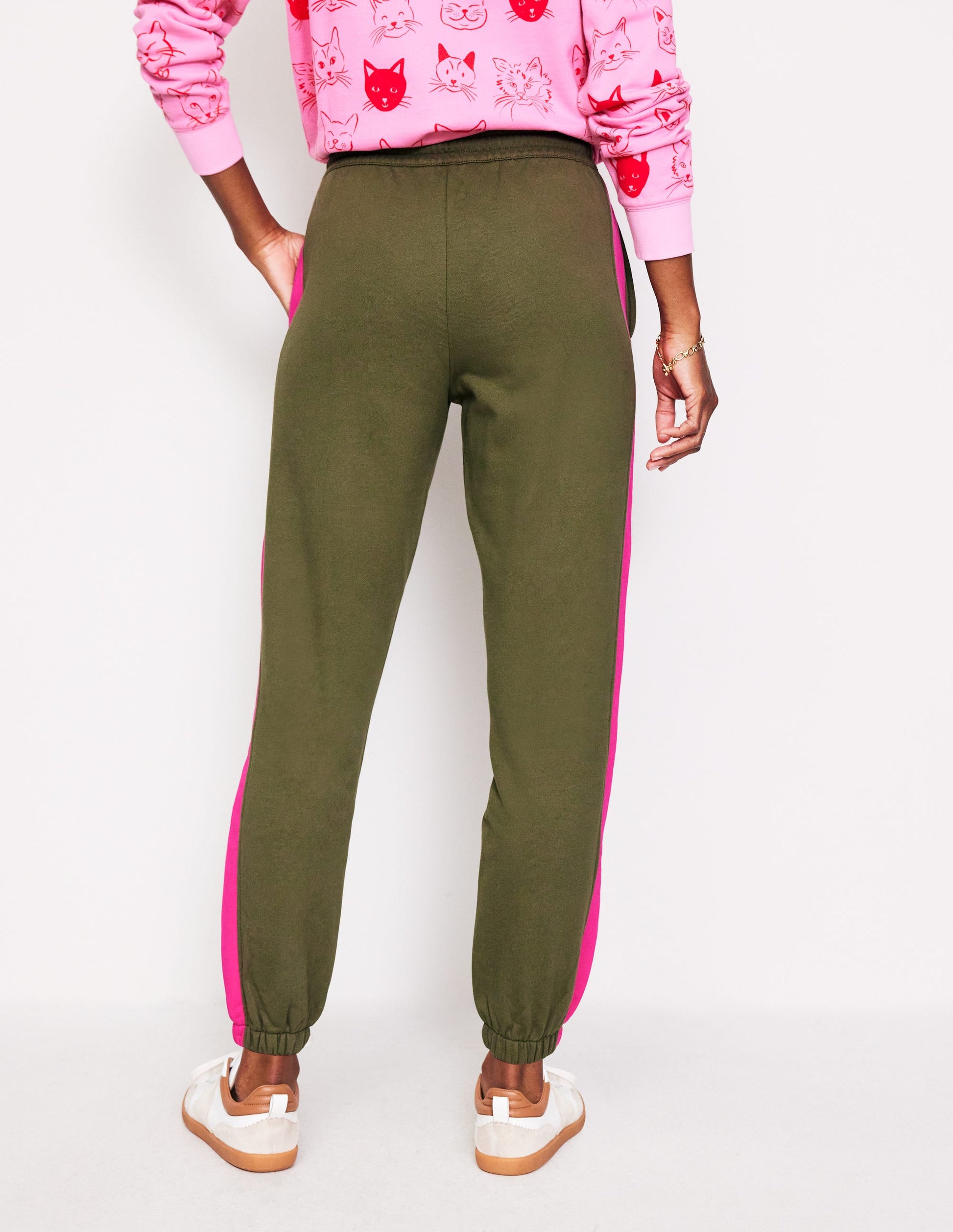 Side Panel Joggers-Khaki-3