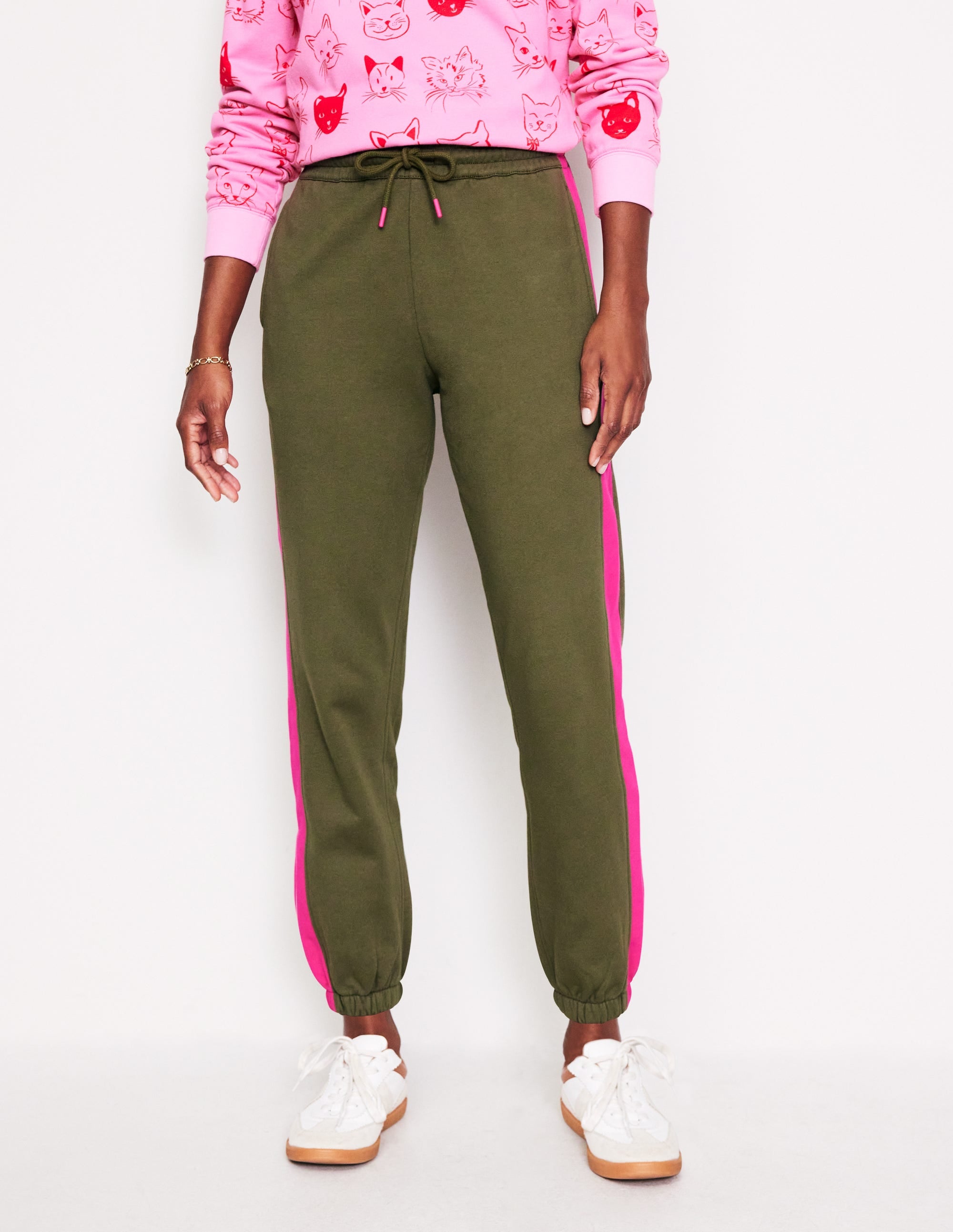 Side Panel Joggers-Khaki - Image 4