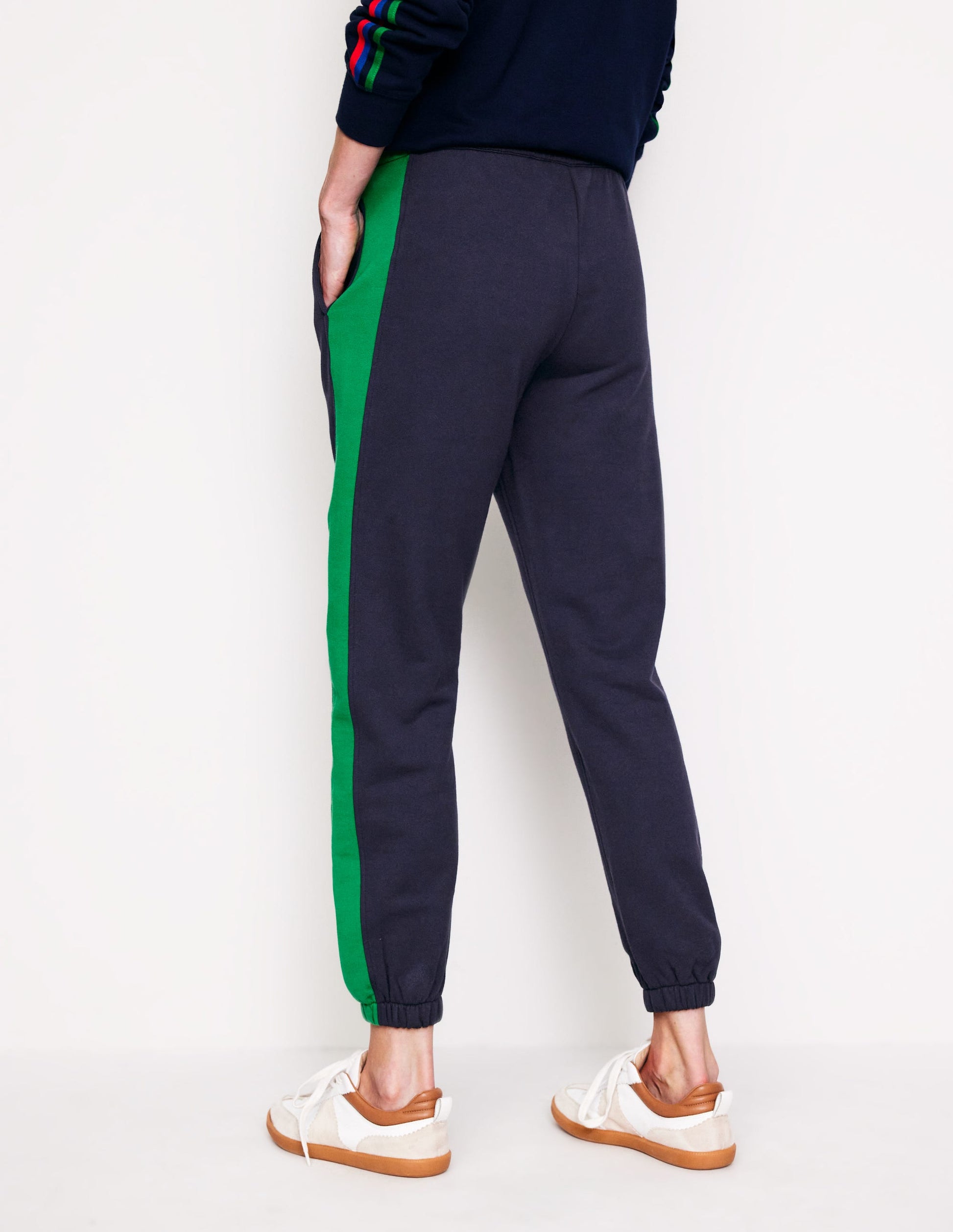 Side Panel Joggers-Navy-3