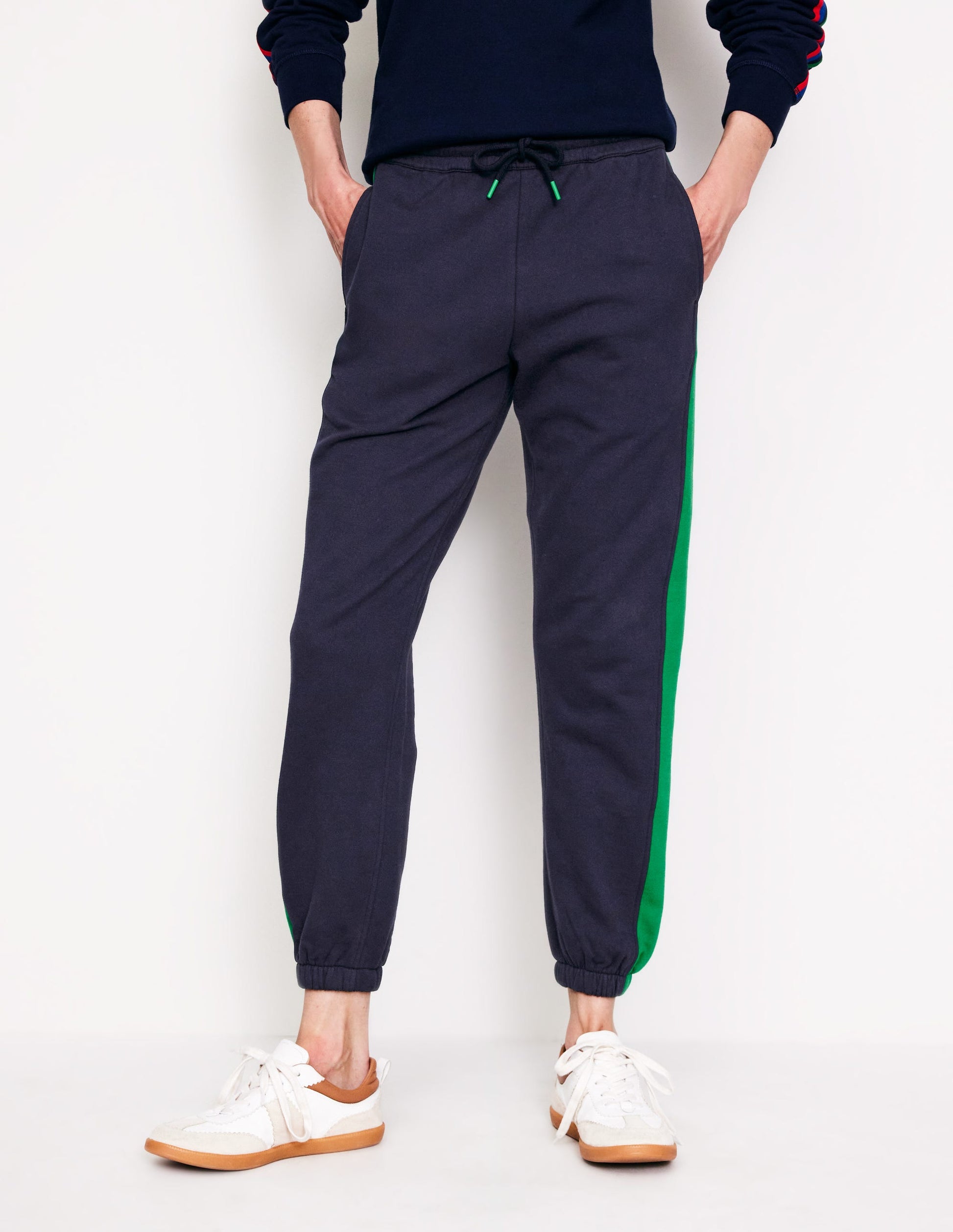 Side Panel Joggers-Navy-4