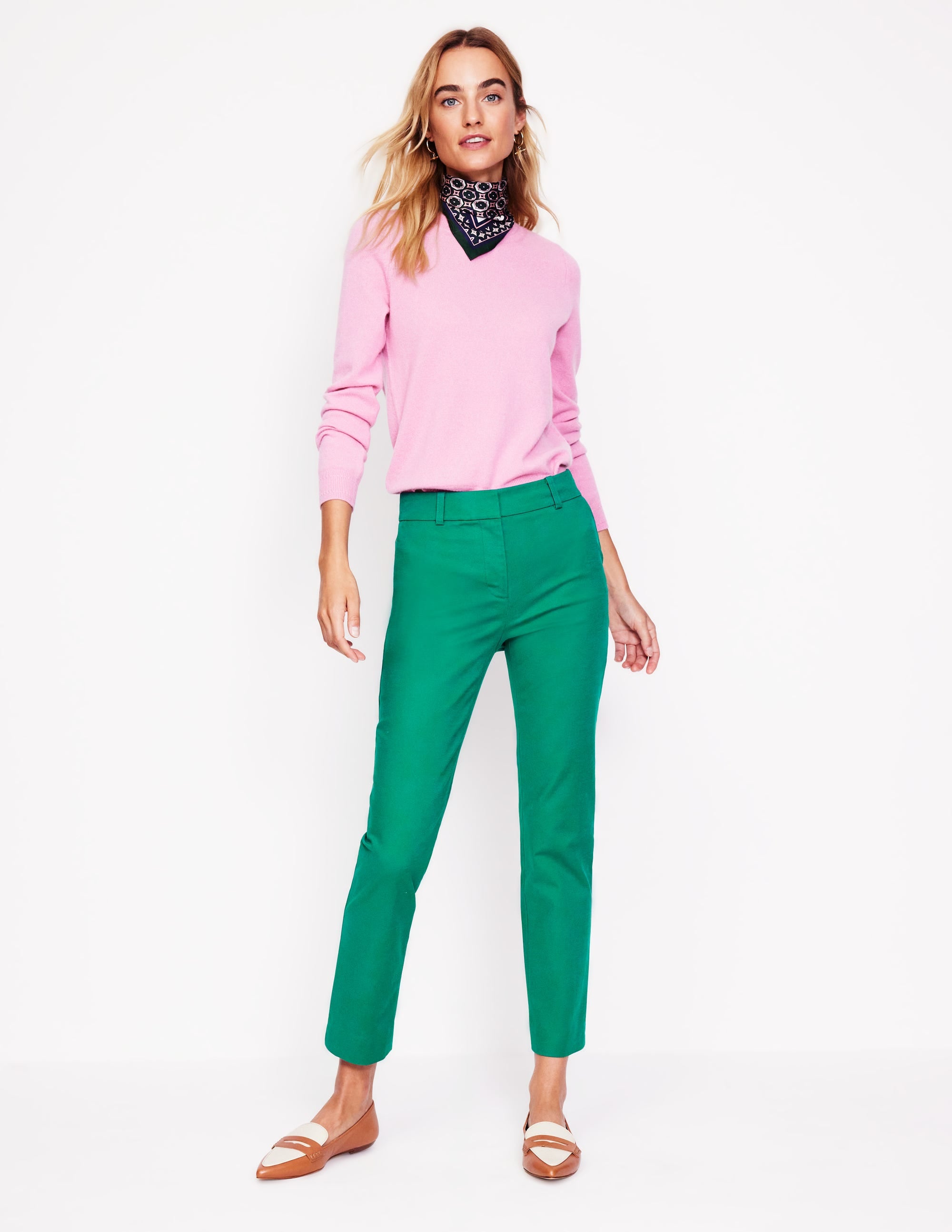 Richmond 7/8 Trousers-Malachite - Image 1