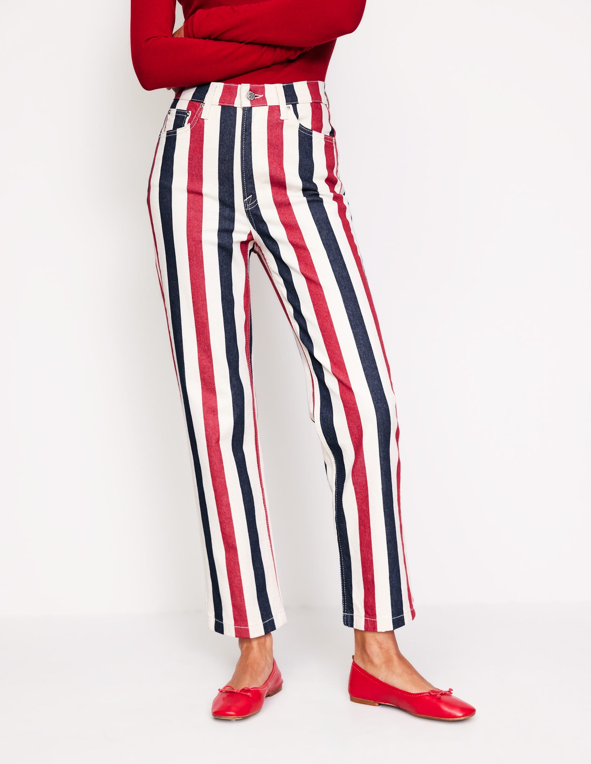 Striped Jeans-Red Multi Stripe - Image 4