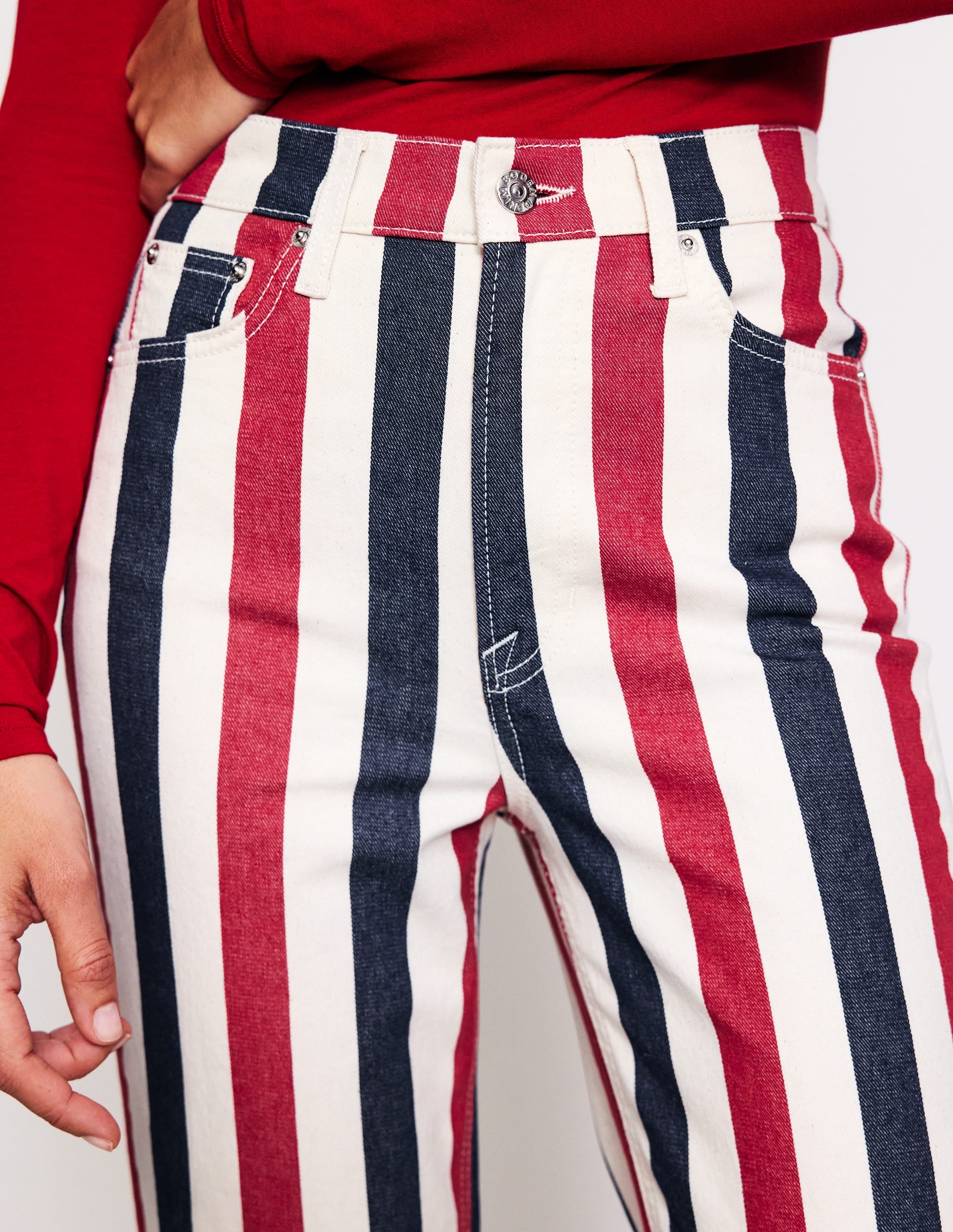 Striped Jeans-Red Multi Stripe - Image 5