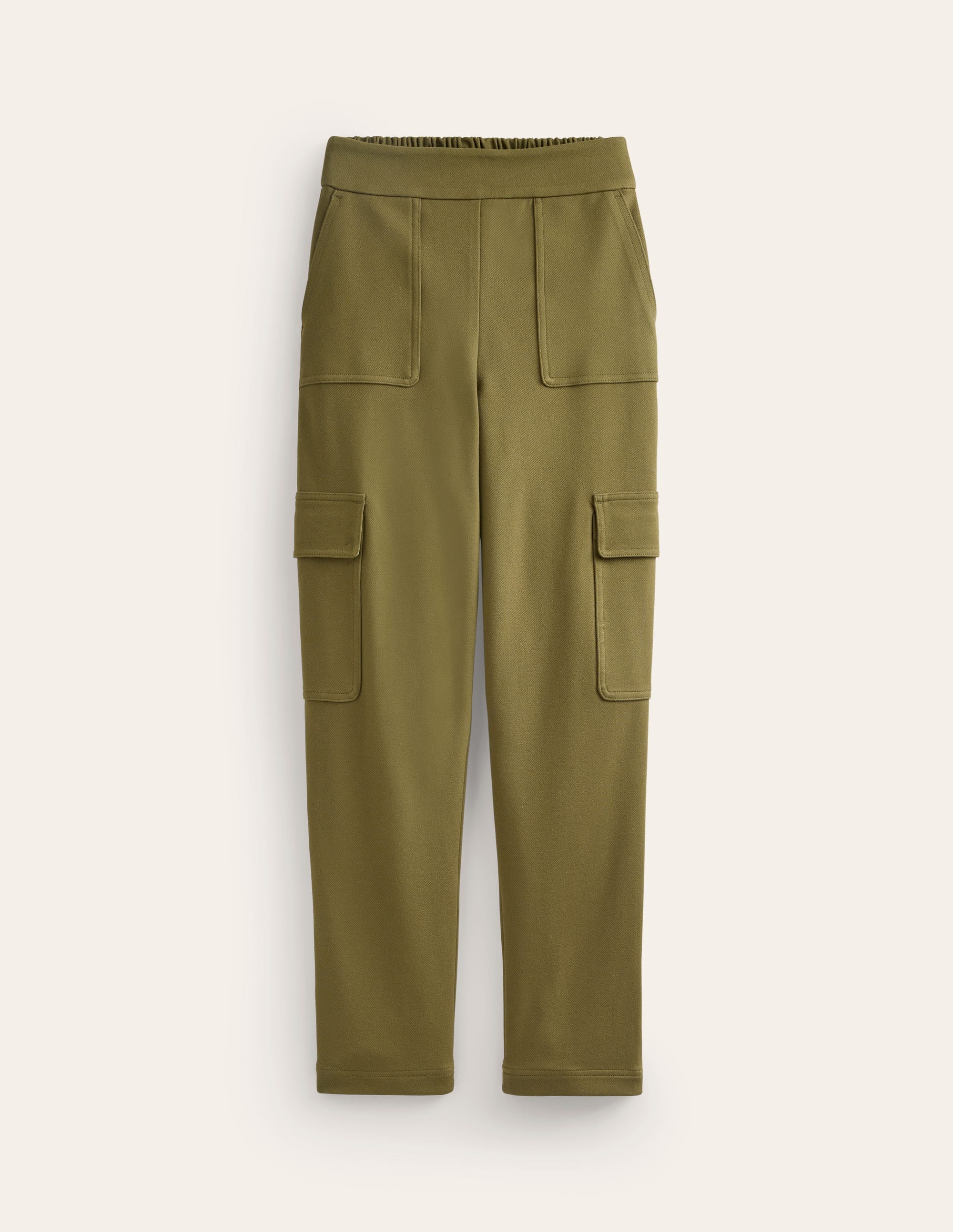 Ponte Twill Tapered Trousers-Oregano - Image 5
