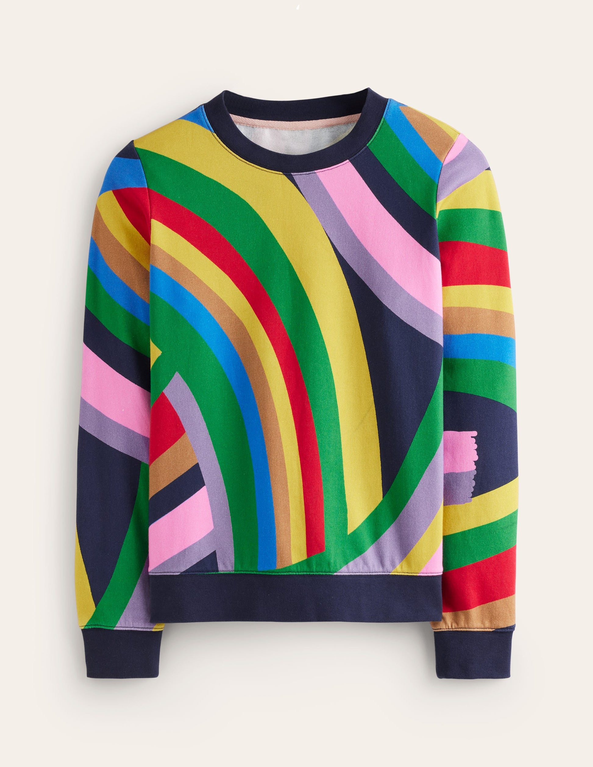 Hannah Printed Sweatshirt-Multi, Abstract Rainbow-6
