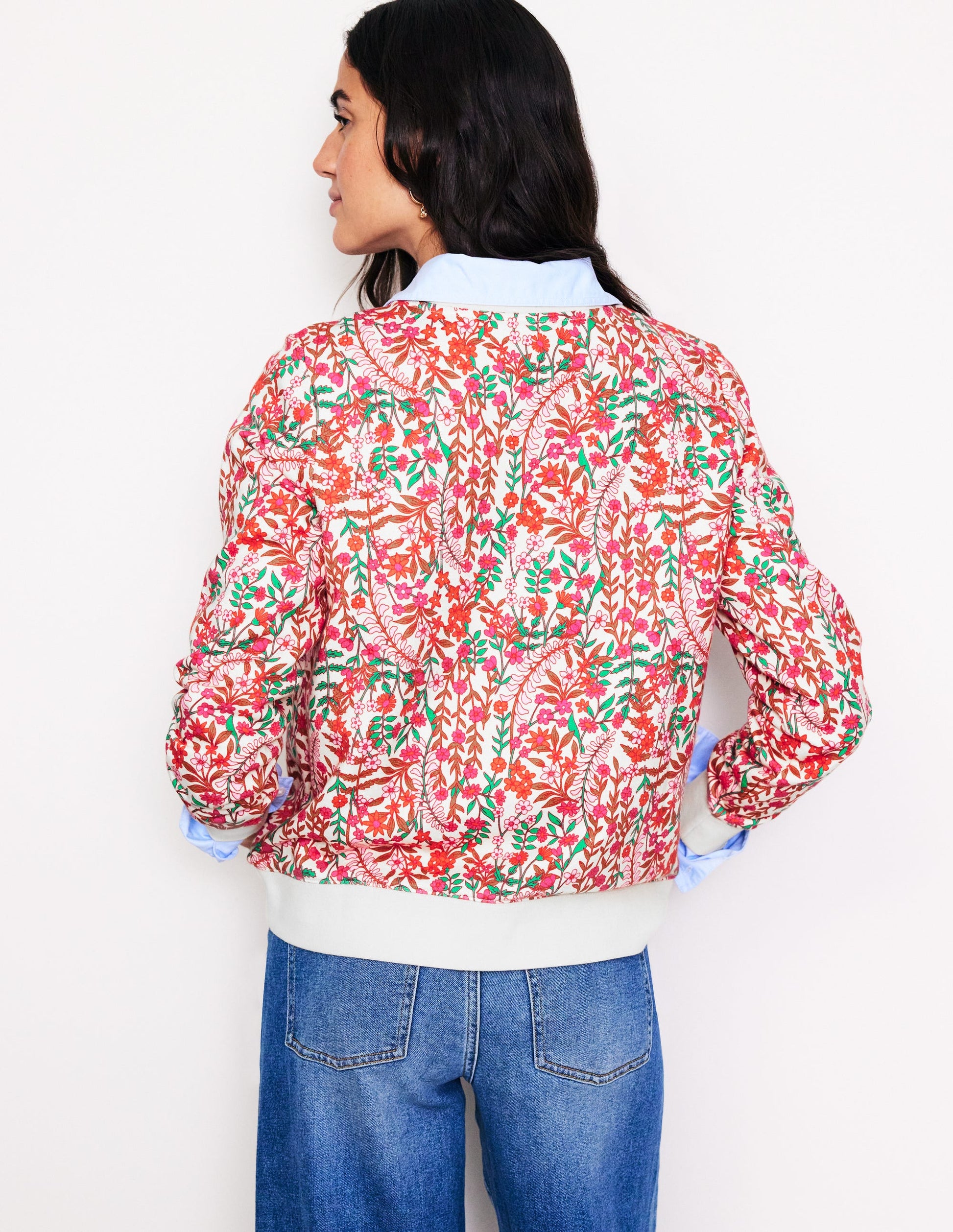 Hannah Printed Sweatshirt-Multi, Foliage Bud-3