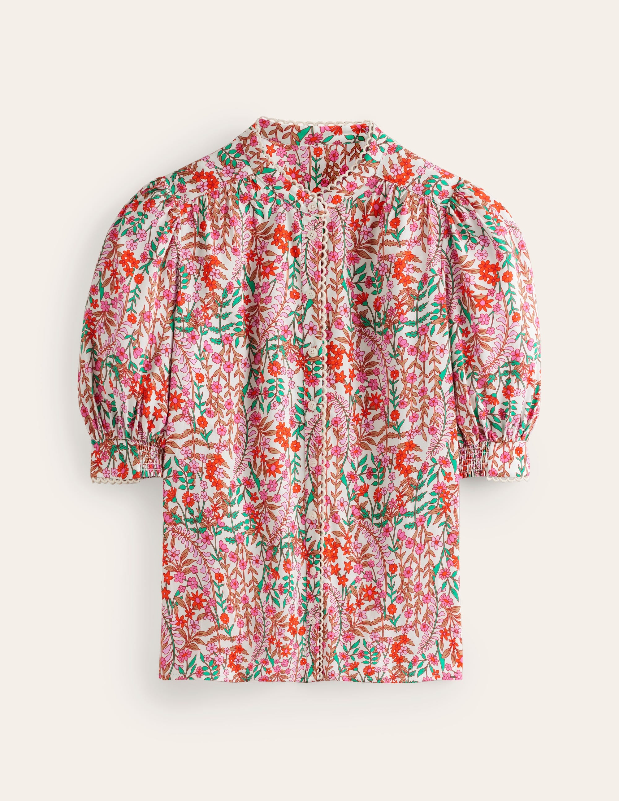 Ara Short Sleeve Top-Multi, Foliage Bud - Image 6